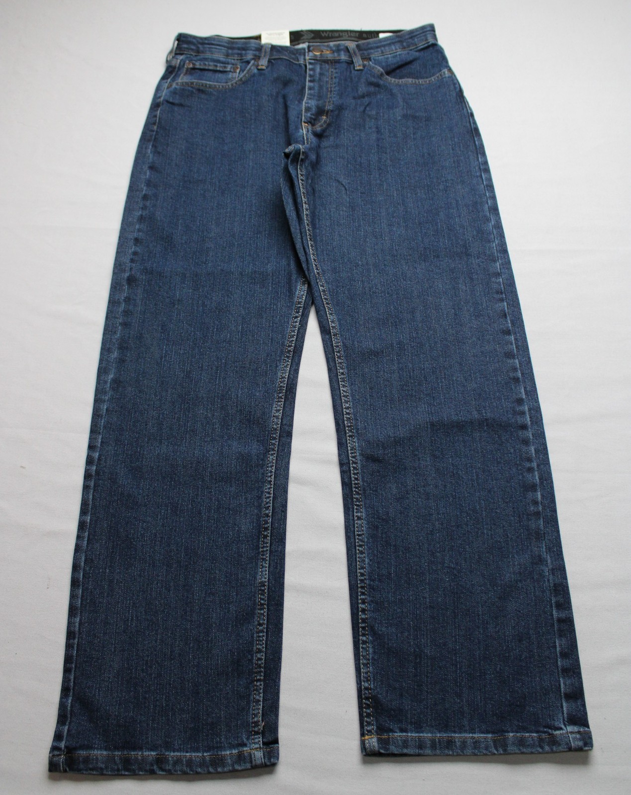 Wrangler Men’s Regular Fit Straight Leg Denim Flex Jeans MS7 Blue Size 33×30 NWT
