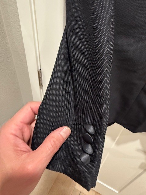 HICKEY STERLING TUXEDO BLACK JACKET 38S