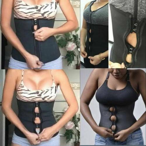 Fajas Colombianas LATEX Waist Trainer Cincher Girdle Zip Shapewear Corset Shaper