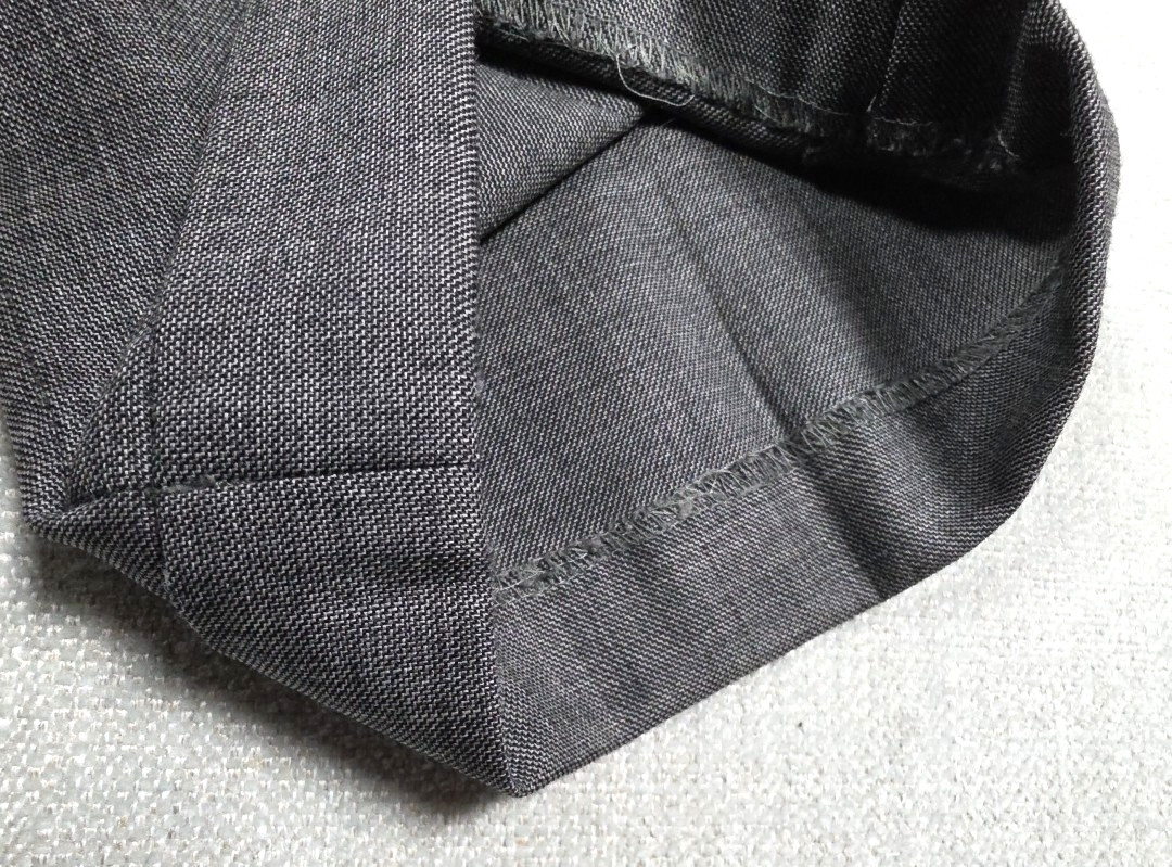 Chaps Suit 2 Piece Mens 44S 36X30 Gray Sharkskin Single Vented 100% Wool