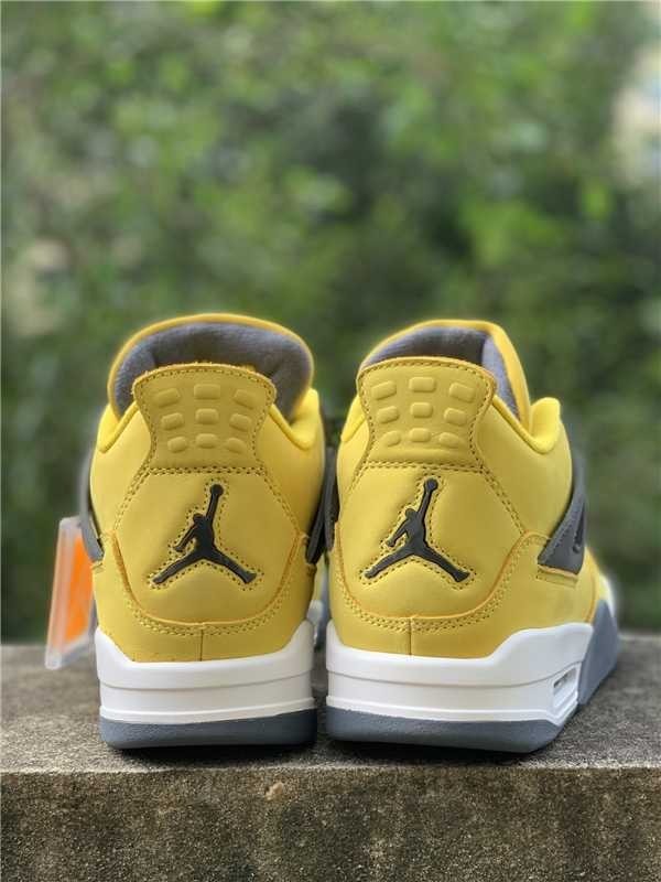 Jordan Air Jordan 4 Retro “Lightning” Tour Yellow Gray 2021 Men’s Size 8-12