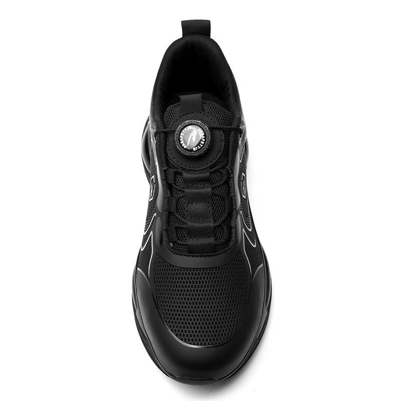 Men Safety Toe Work Shoes Rotating Buckle Breathable Non-Slip Steel Toe Sneakers