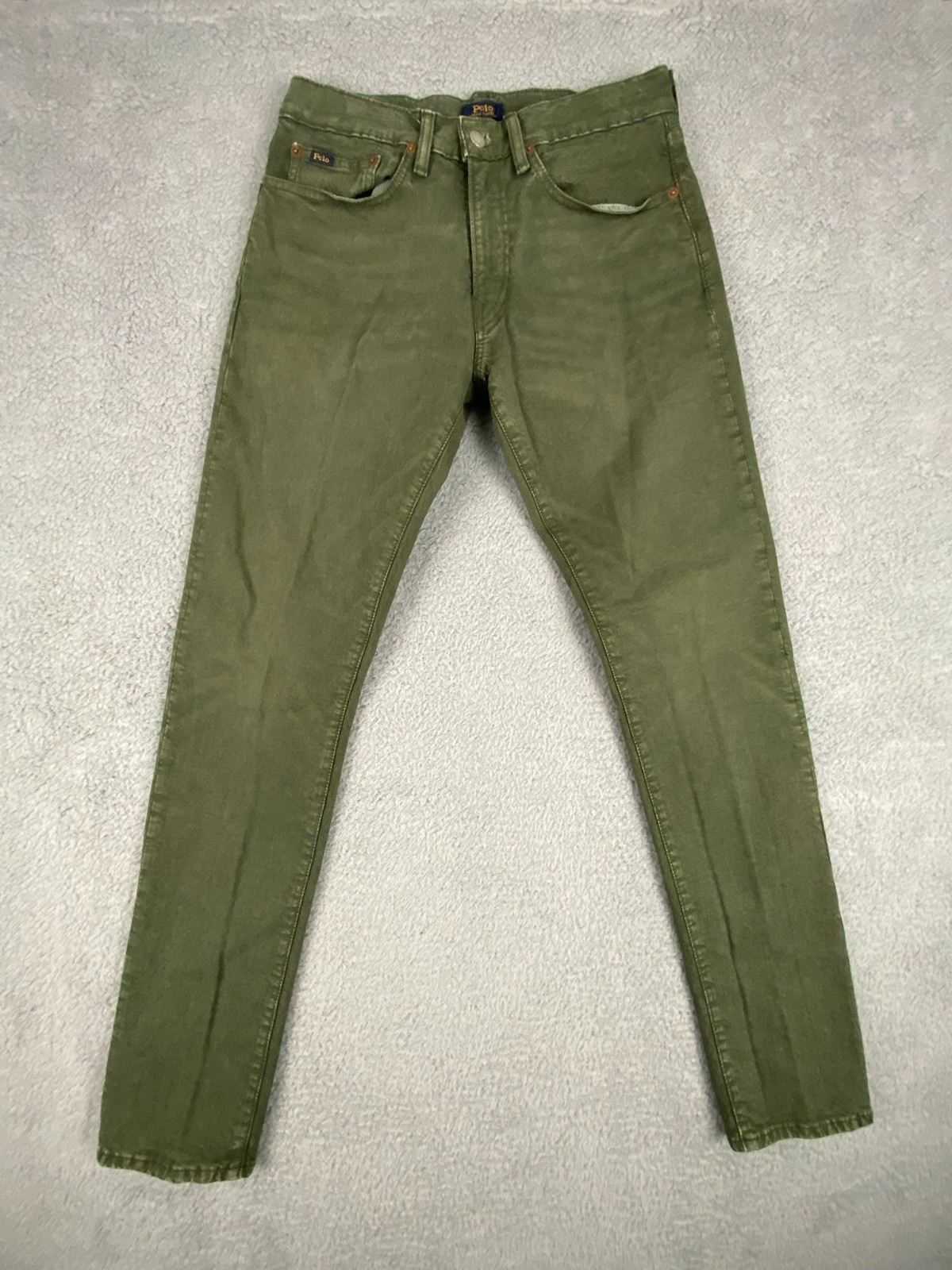 Polo Ralph Lauren The Sullivan Slim Jeans Mens 30×32 Olive Green Limited Denim