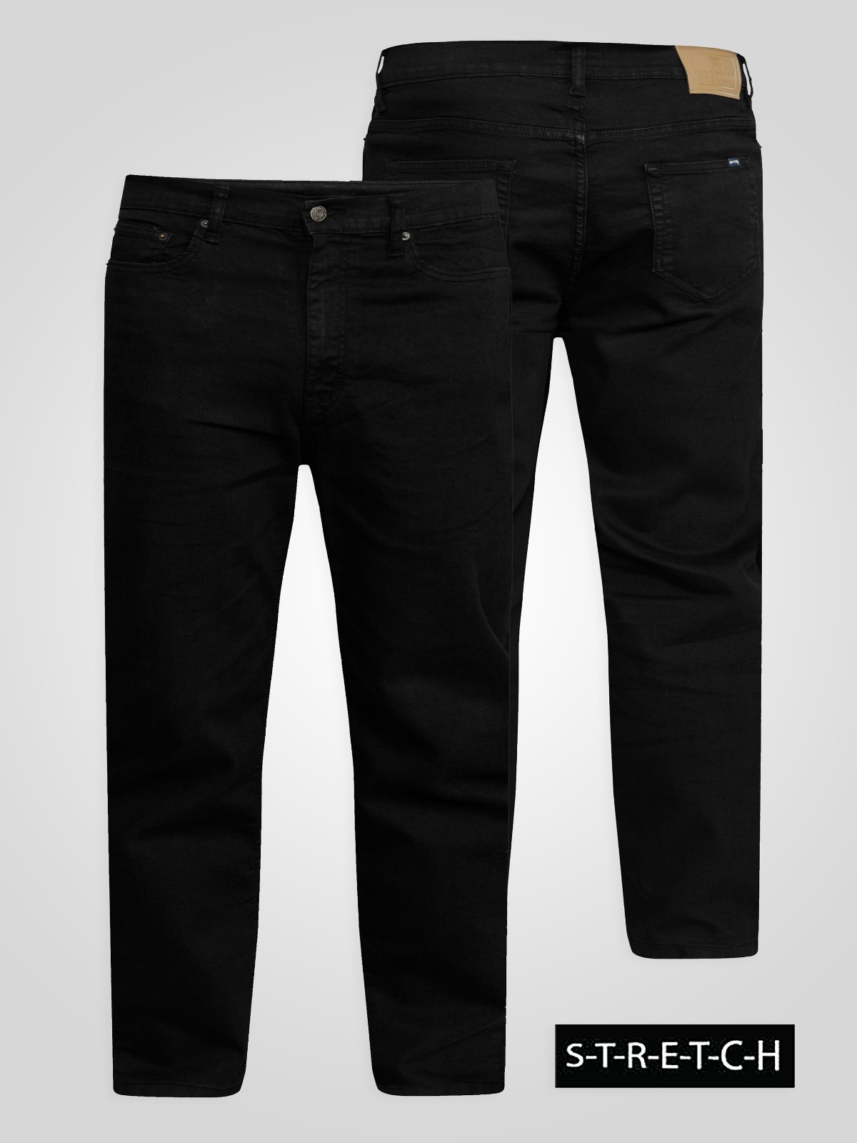 MENS QUALITY ROCKFORD CARLOS STRETCH JEANS NEW WAIST 30″ to 60″ LEG 30″ 32″ 34″