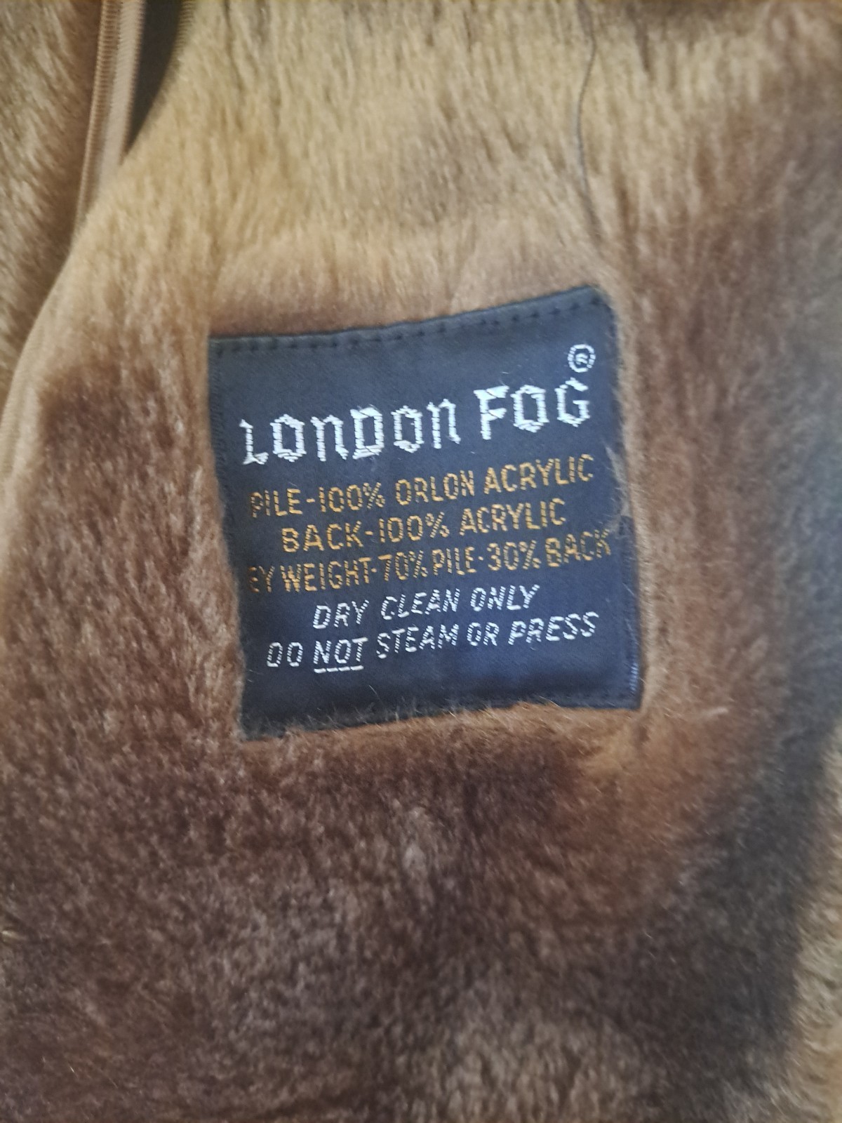 Vintage London Fog Maincoats 40R Trench Coat Beige Removable Liner Waterproof