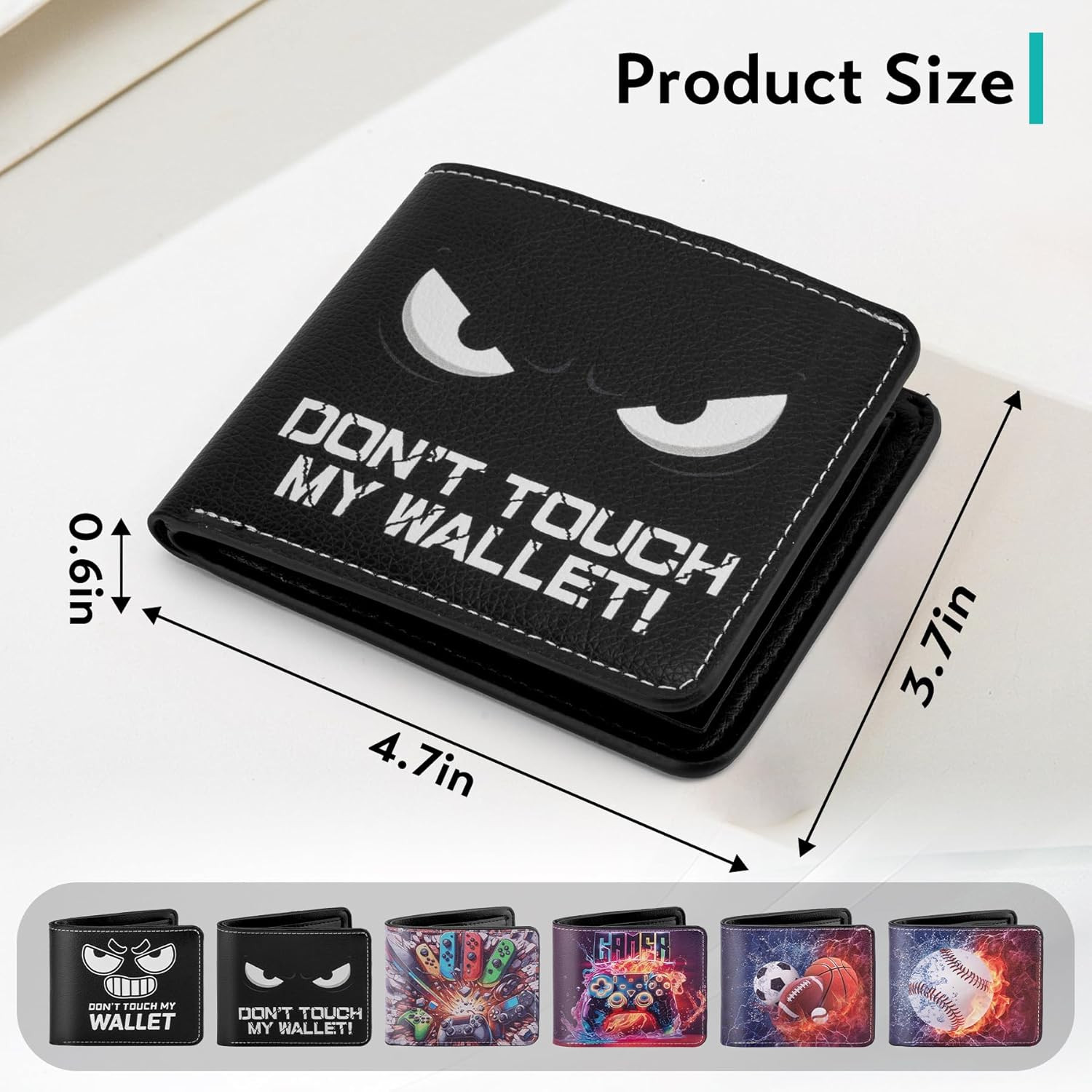 Kids Wallet for Boys, Birthday Gift for 5 6 7 8 9 10 11 12 Year Old Boys, Funny