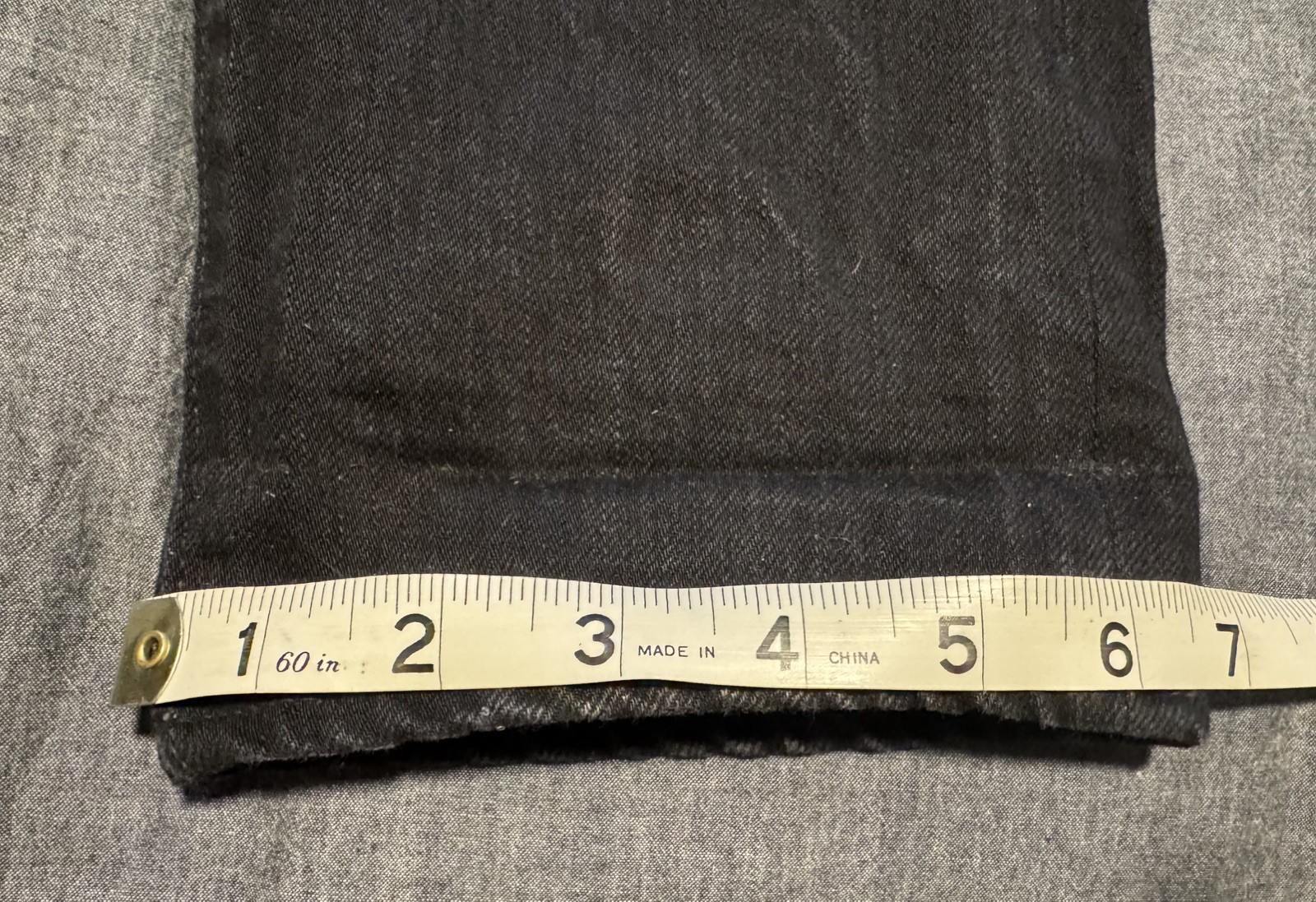 THE FLAT HEAD FN-PA-DB001 12.5oz Black Selvedge Denim (33″x29″)