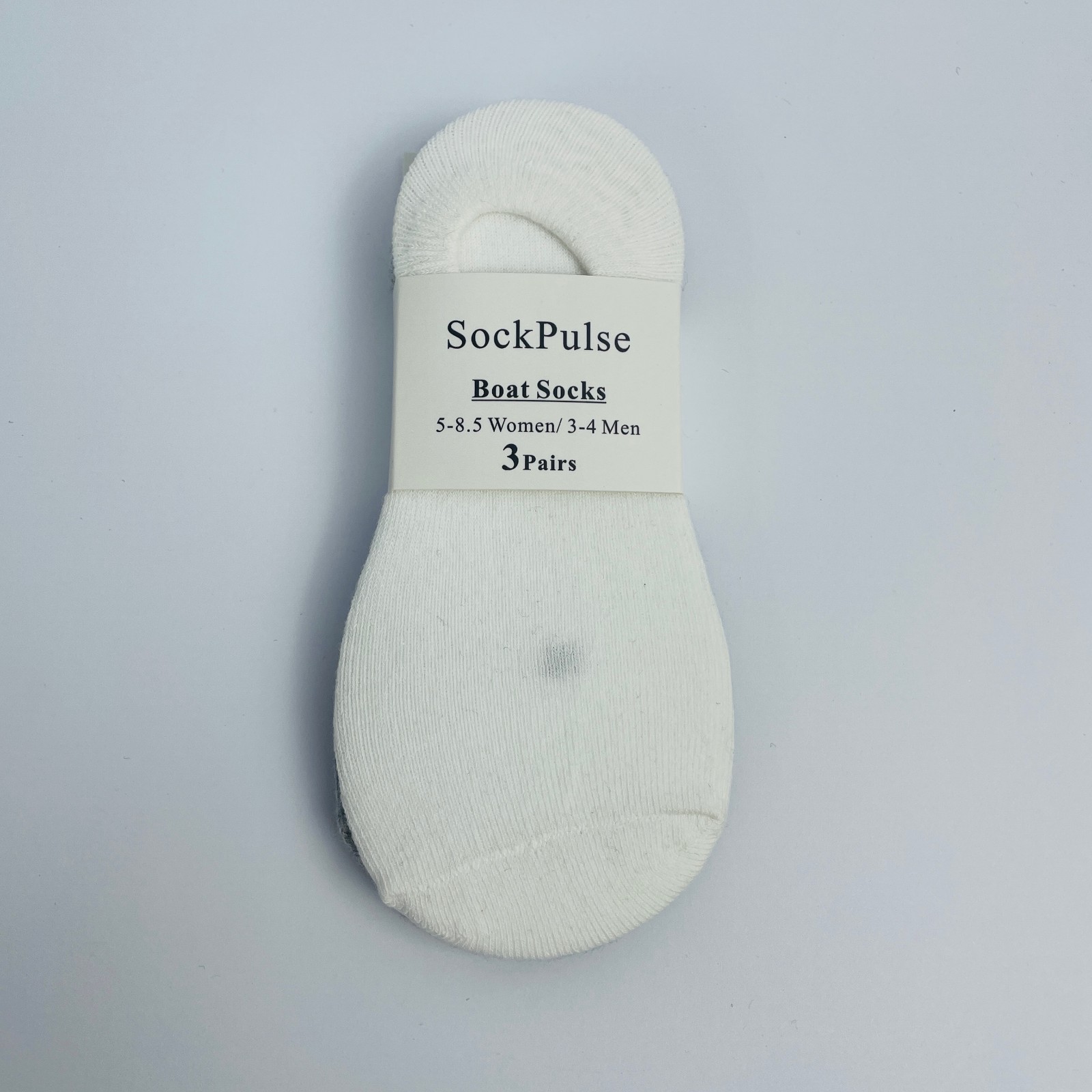 SockPulse 3 Pairs No Show Boat Socks, Soft Cotton Blend Socks for Men & Women