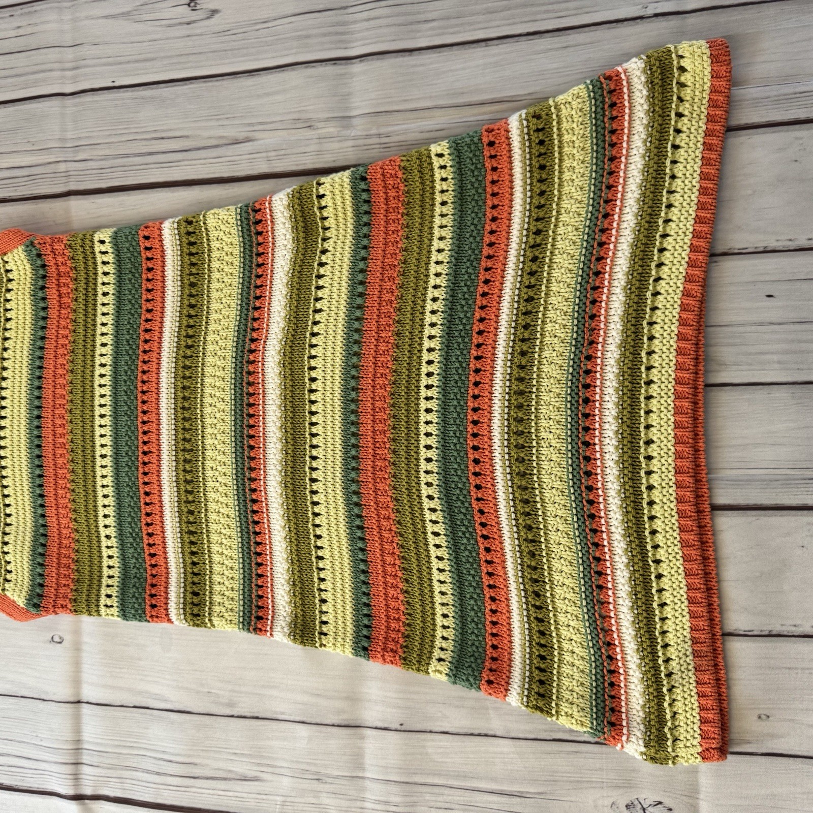 Zara Dress Women’s Size Small Green Multi-colored Stripe Knit Rib Sleeveless