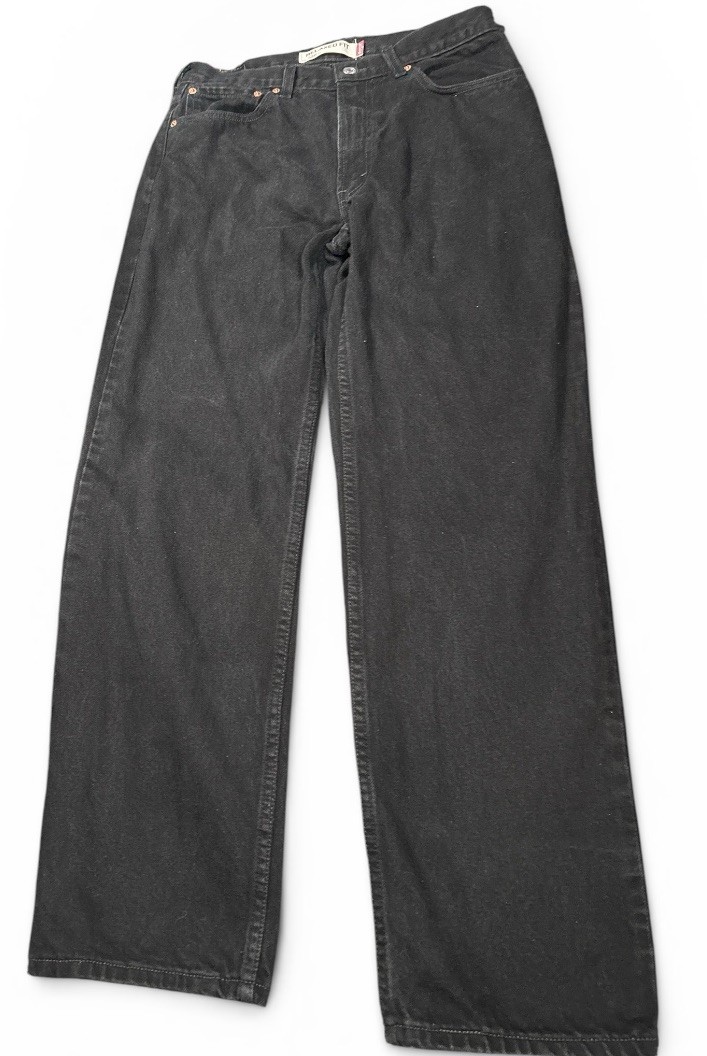 Levi’s 550 Relaxed Fit Jeans Men’s 34×32 Black Denim Straight Leg 100% Cotton