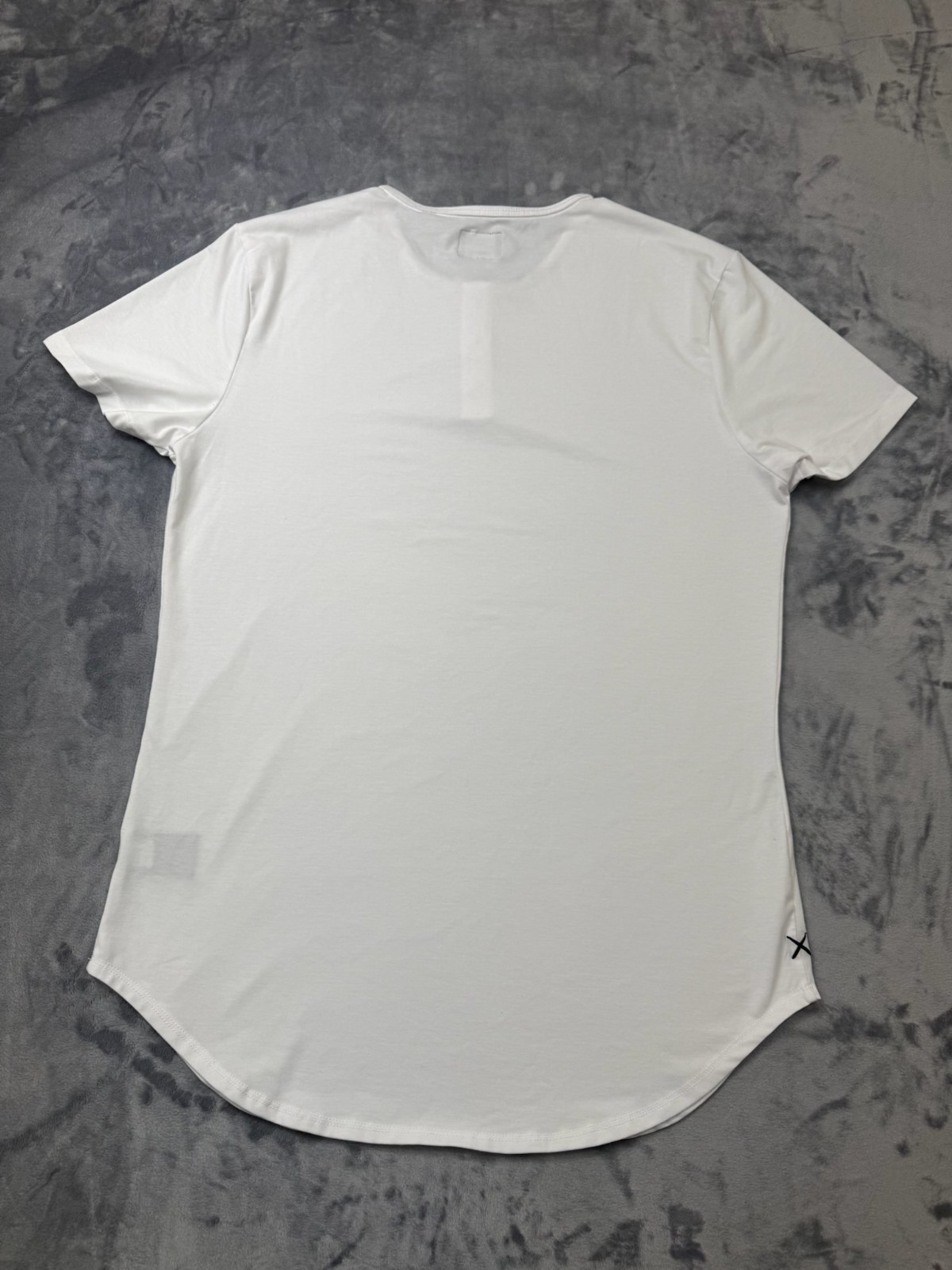 Cuts Clothing Elongated Henley T-Shirt Men’s XXl White