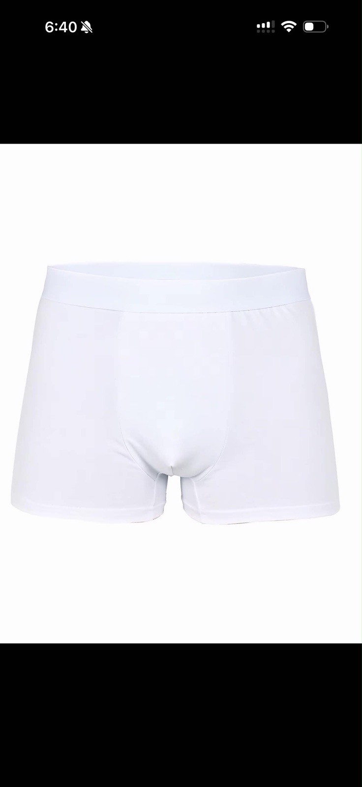 Men’s Solid White Boxer Brief Underwear 10-Pack Size S Regular
