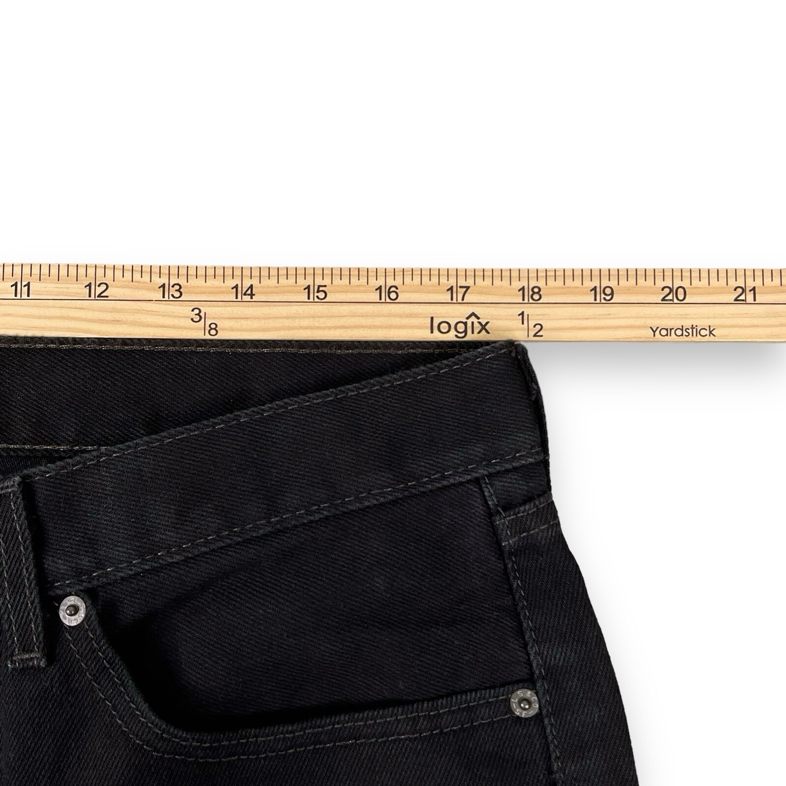 Levis Jeans Men 34×32 (ACTUAL 36×32) Black Regular Straight Cotton EUC