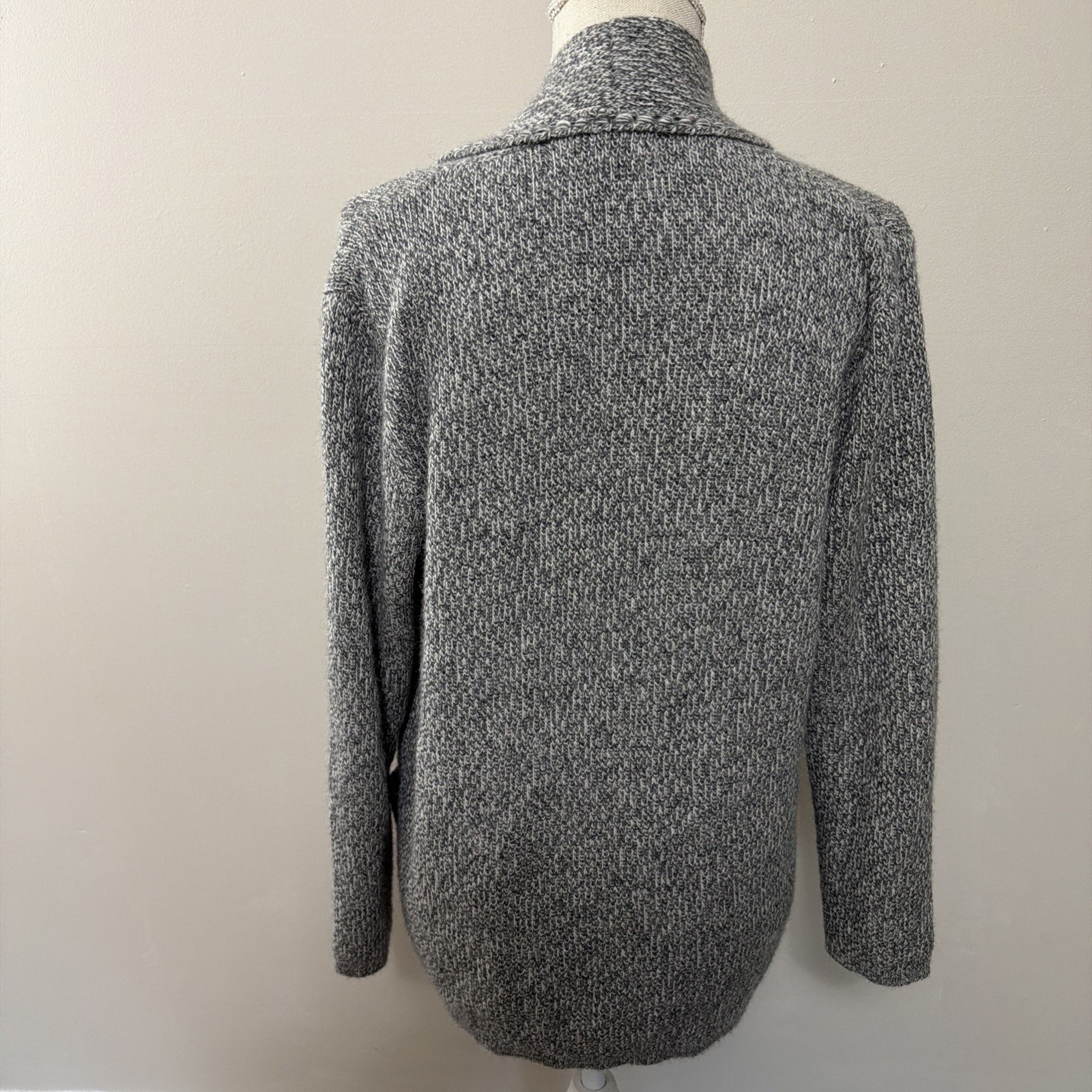 Peruvian Link Alpaca Collection Gray Womens Open Front Cardigan Sweater Size O/S