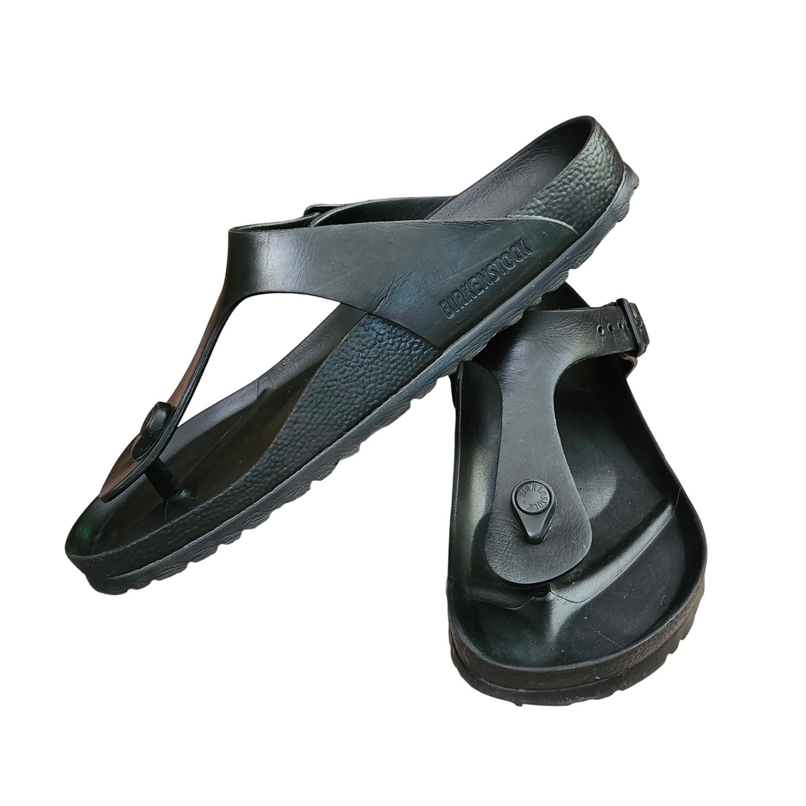 Birkenstock Gizeh EVA Black Waterproof Thong Sandals M 8 W 10 Beach Casual Pool