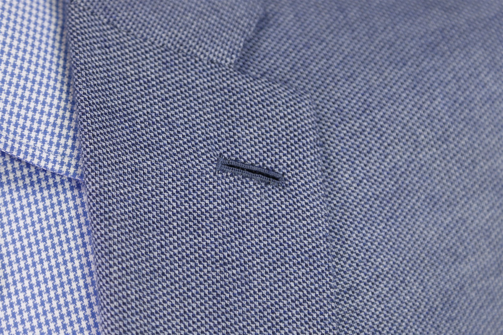 Brioni Blue Knit Woven Cashmere Silk 2-Btn Sportcoat Blazer Recent US 44S