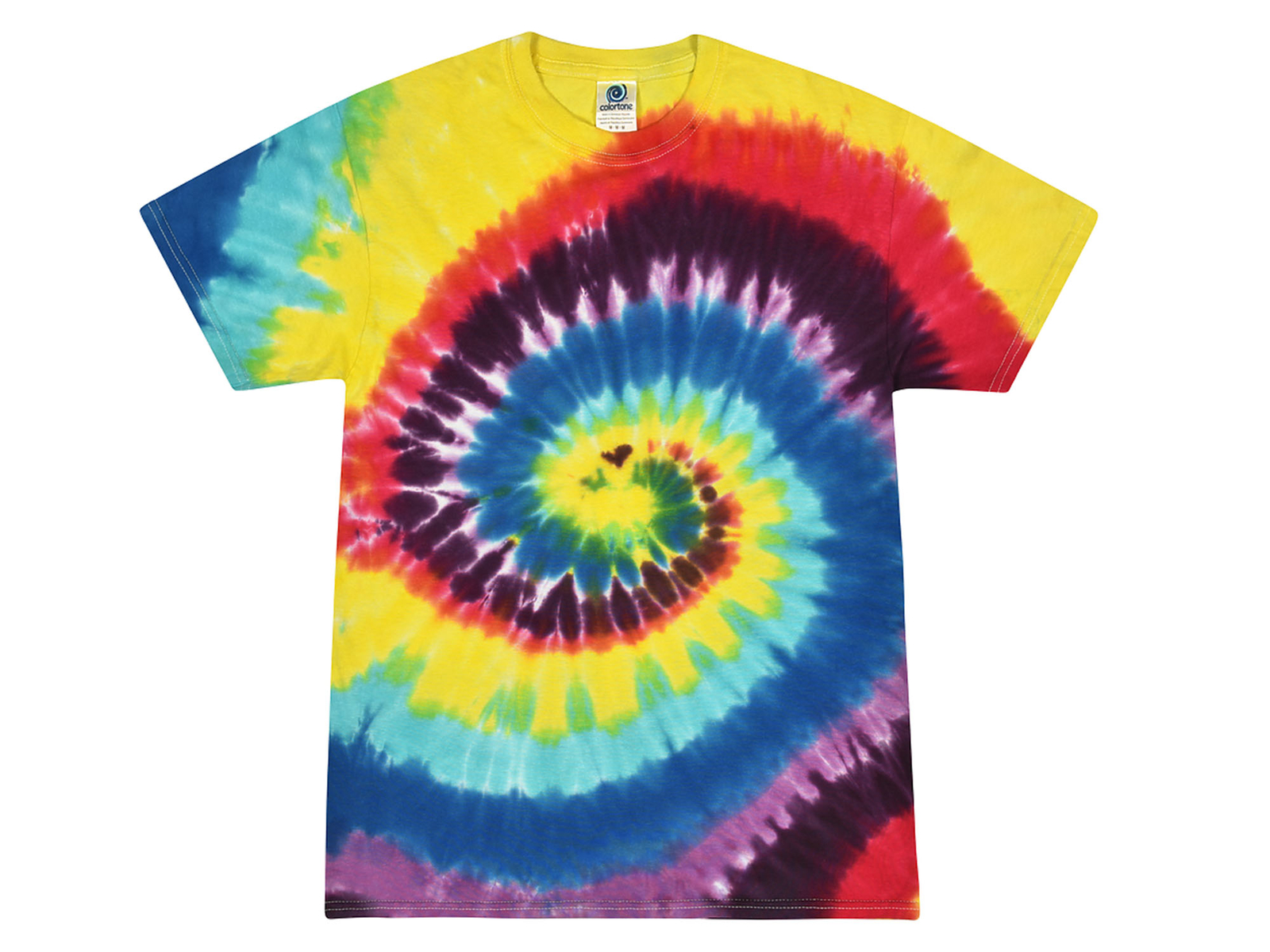 Colorful Tie Dye T-Shirts Kids & Adult Hand dyed Cotton Colortone