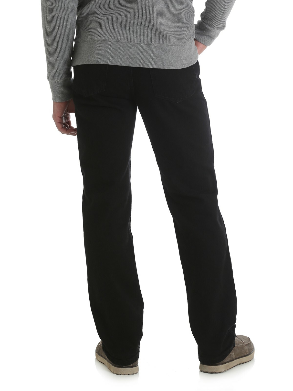 New Rustler by Wrangler Men’s Regular Fit Straight-Leg Jeans Black All Sizes
