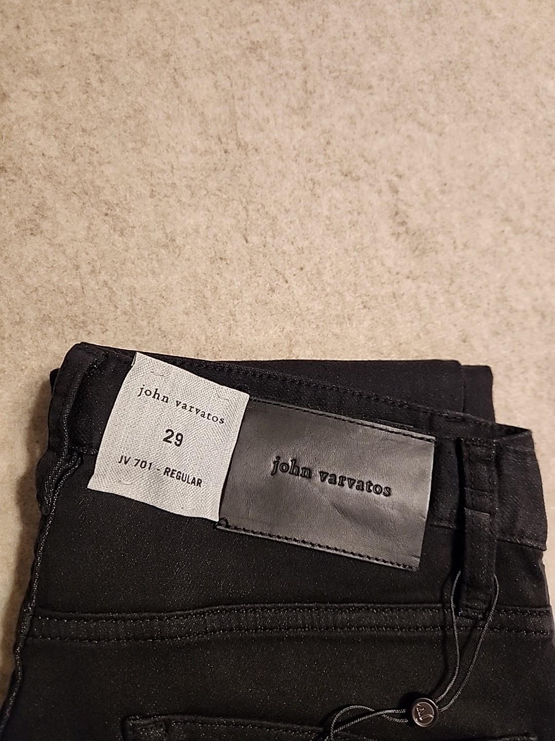 NWT $248 John Varvatos Black Weft Jeans Sz 29×33 J701 regular J701 RX88AYTRR