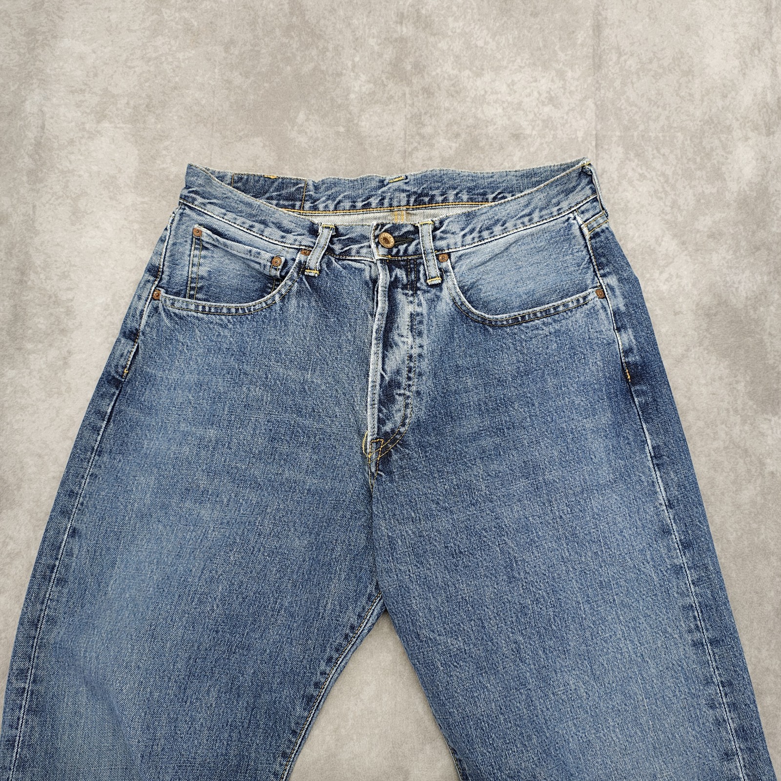 80s-90s VINTAGE edwin jeans men 505 W32 L30 made in Japan denim【E065】