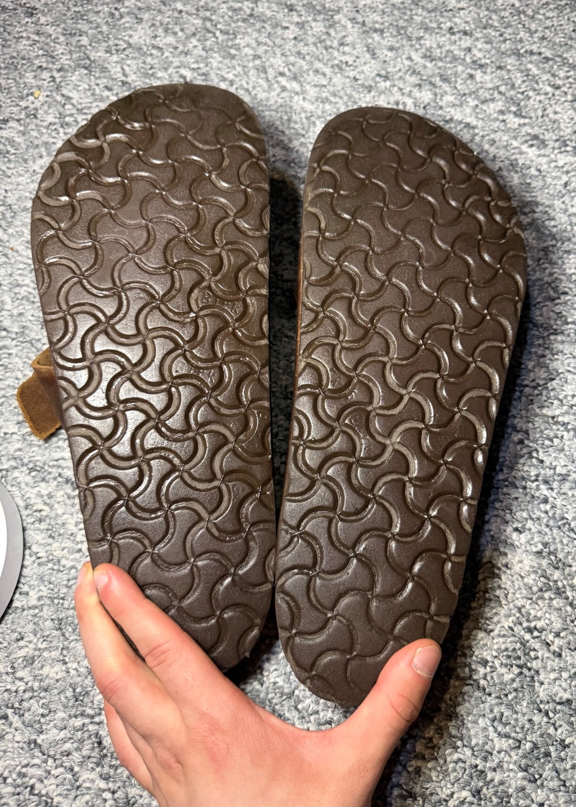 Birkenstock Arizona Brown Leather Sandals EU 45 US 12 Cork Footbed