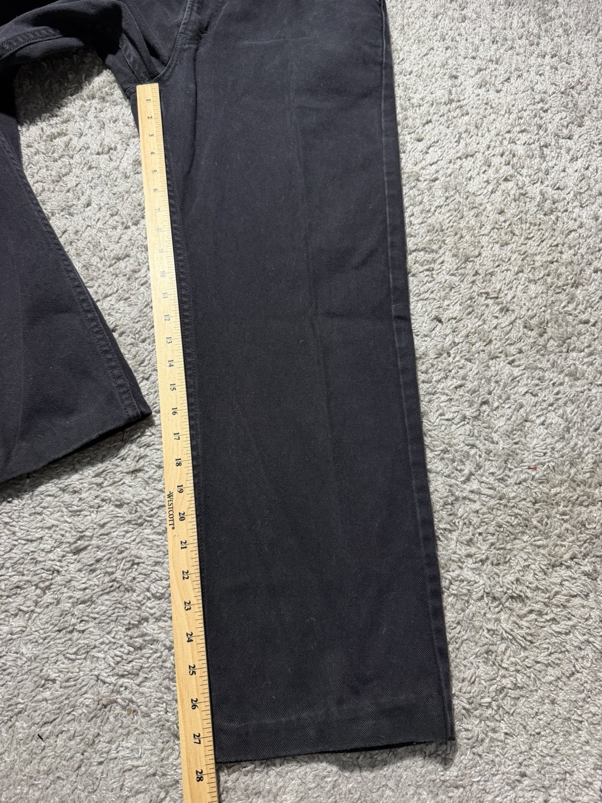 Vintage Y2k Levis Black 505 34×28* Dark Classic Straight Leg