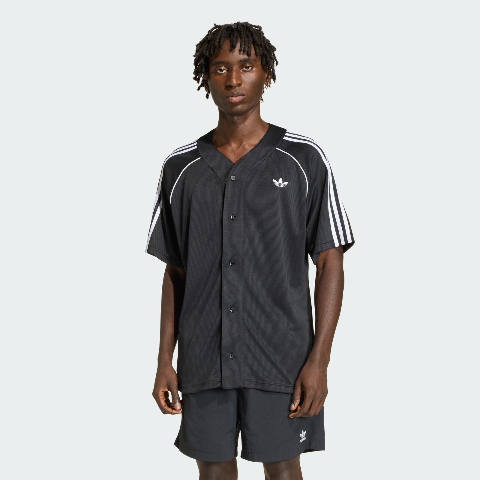 adidas men Adicolor Baseball Jersey
