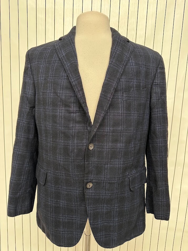 N/A Valutowood SPJ Men’s Blue Cell Blazer Size 44 R