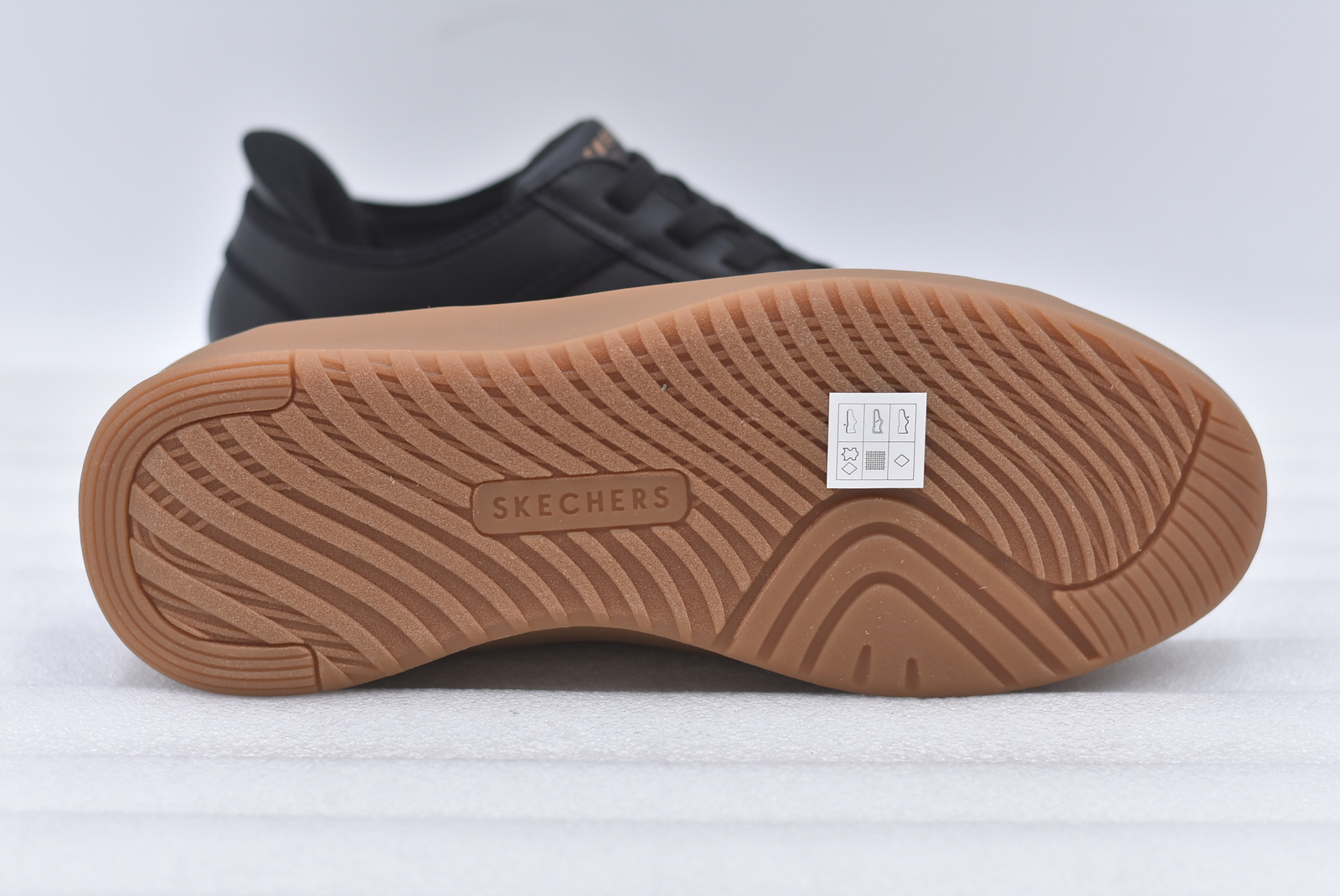 Men’s Skechers Court Break Double Vented Slip-In Sneaker, Black Size 10.5 183177