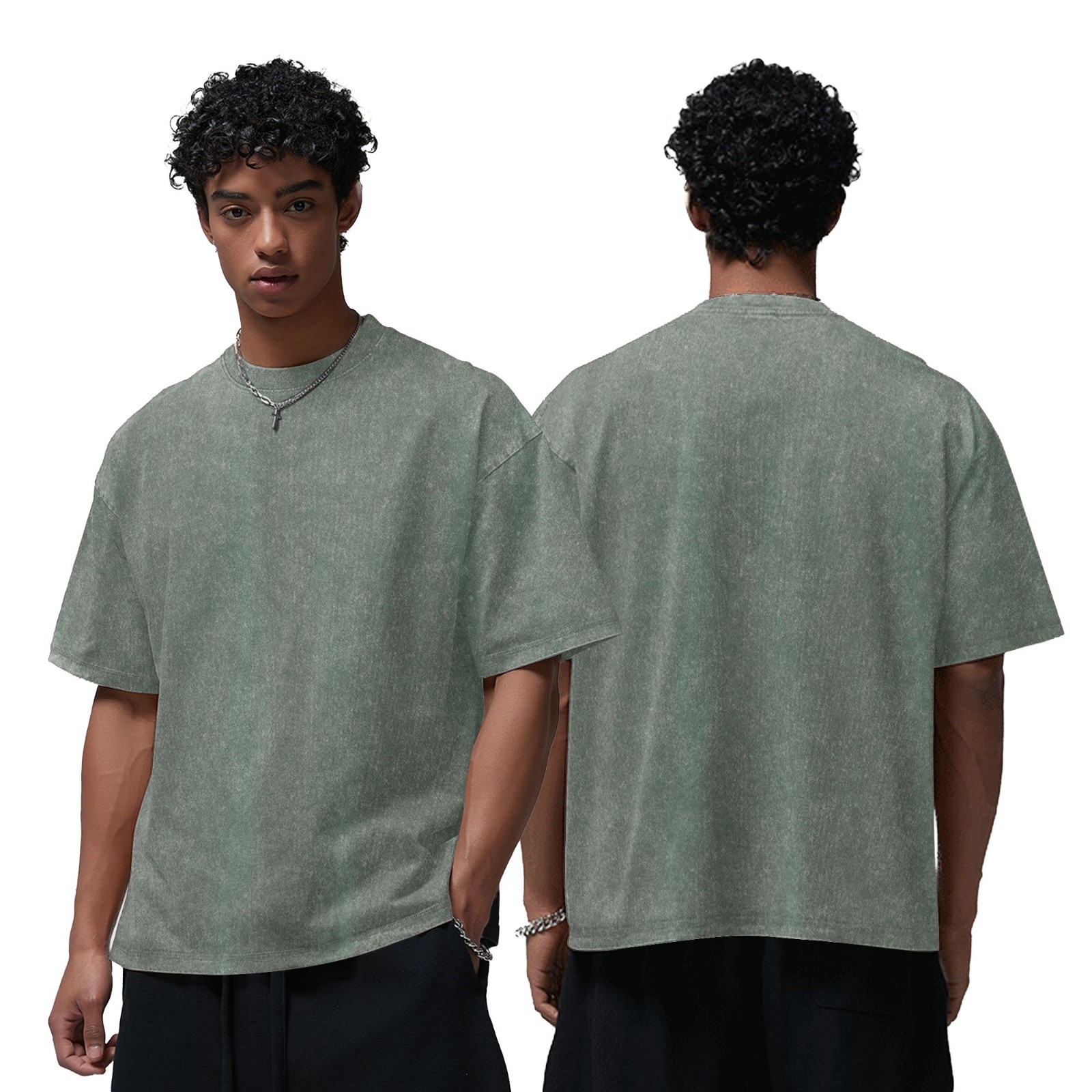Vintage Washed T Shirt Men Women Oversized Tee 100% Cotton Casual Streetwear