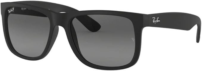 Ray-Ban Justin RB4165 622/T3 Rubber Black/Light Grey Gradient Polorized Lenses