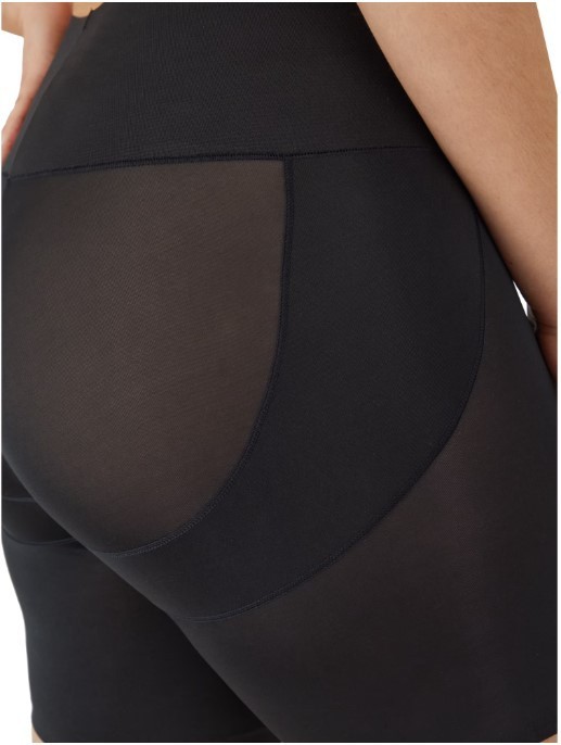 Maidenform Womens Large -Flexees Booty Lift Shorts Shapewear Cool Comfort Black