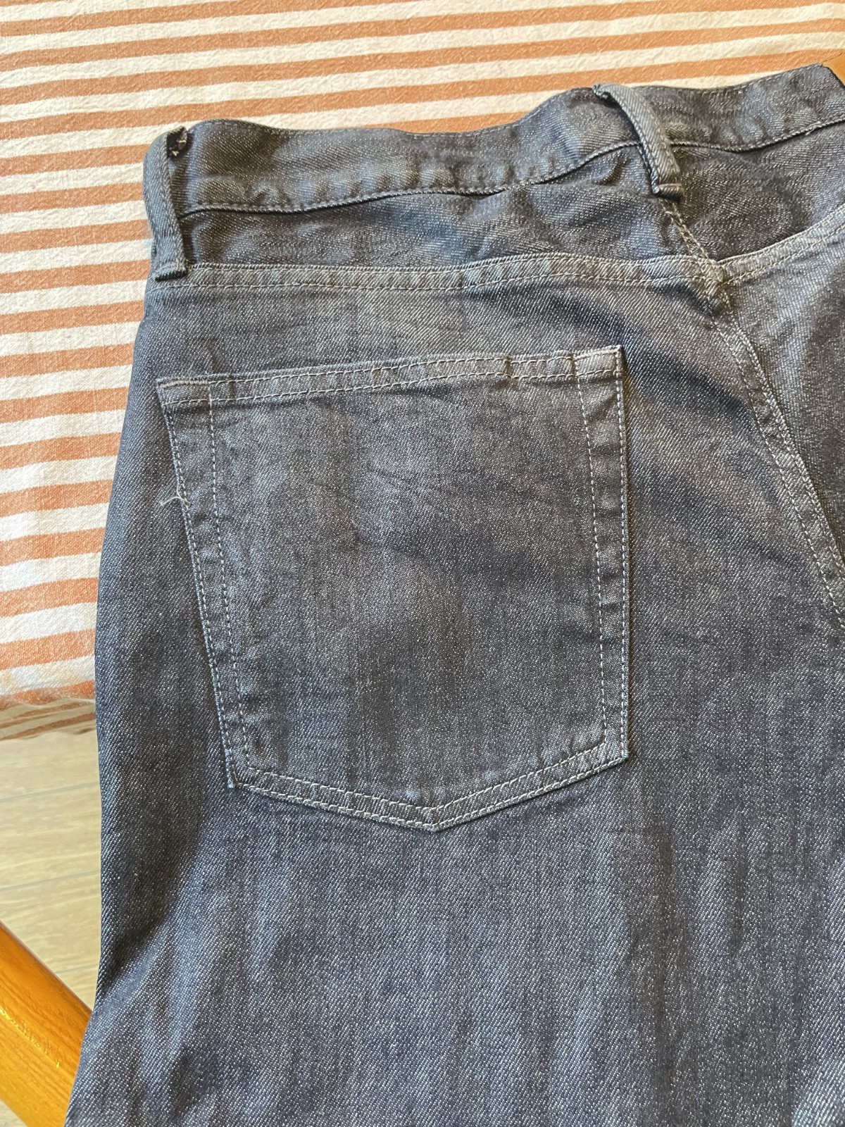 Lucky Brand Jeans Men 32×32 Blue Dark Wash Candiani Denim 221 Original Straight