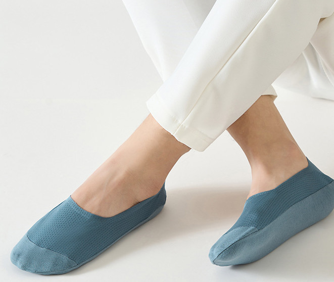 5 Pairs Men Summer Quick Dry Breathable Boat Socks Non Slip No Show Thin Socks