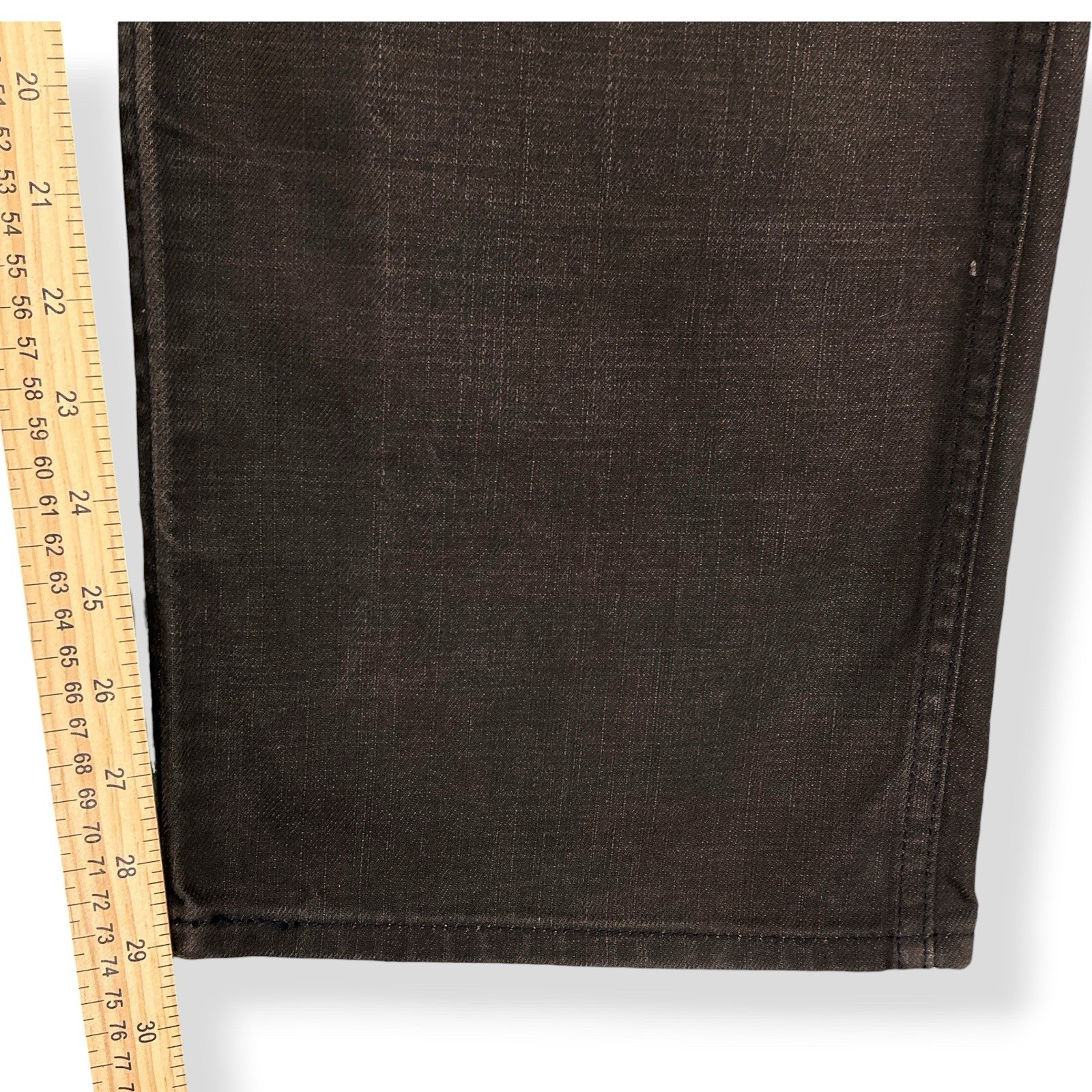 Levis Jeans Men 40×30 (ACTUAL 40×29) Dark Brown 569 Two Horses Coated