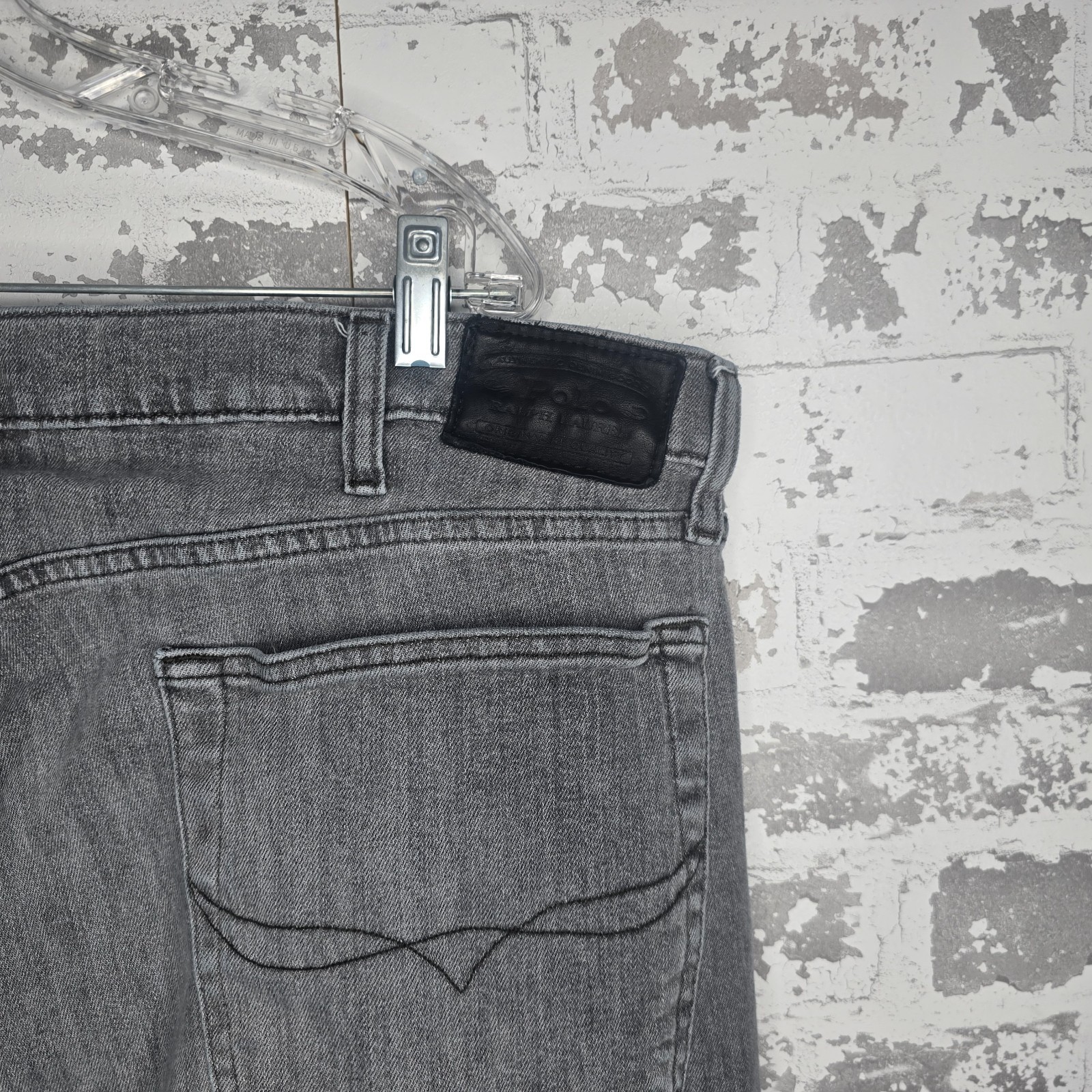 Polo Ralph Lauren Jeans Mens 40×32 Gray The Sullivan Slim Stretch Straight Leg