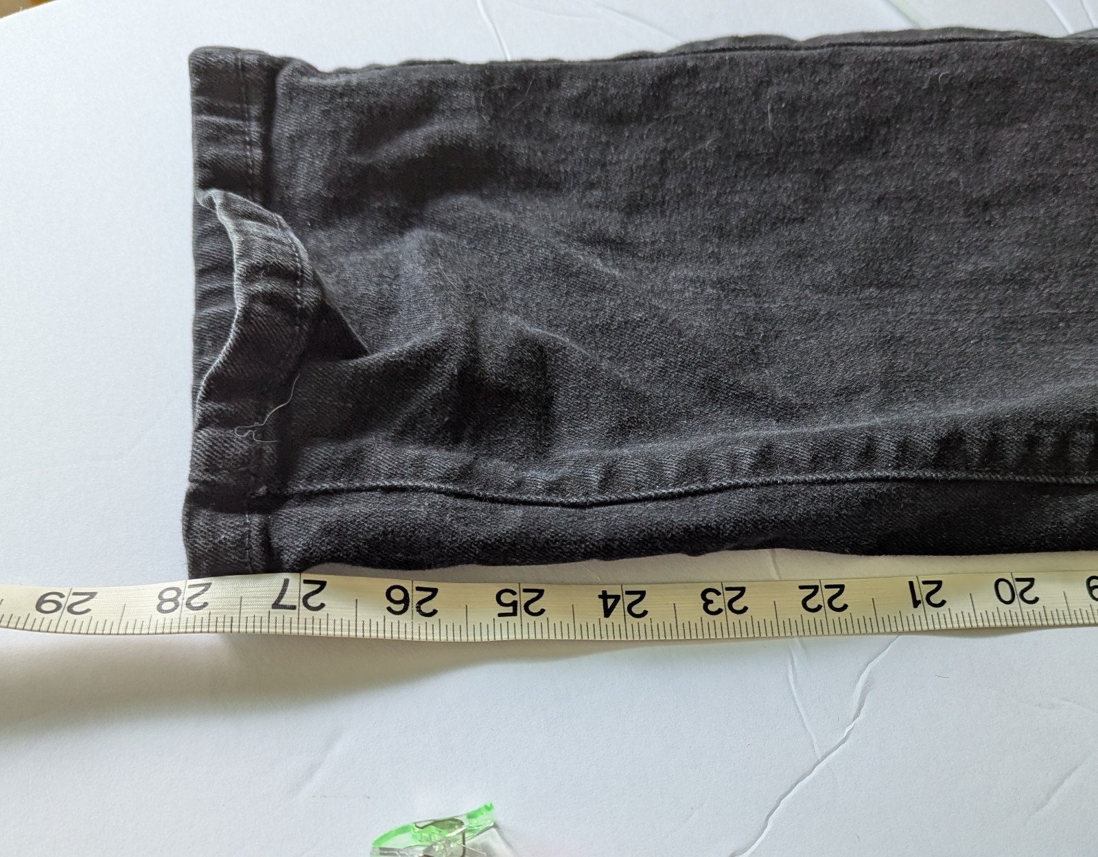 Sonoma Flexwear boys/unisex Straight Jeans Size 16 Black Solid Stretch Zipper