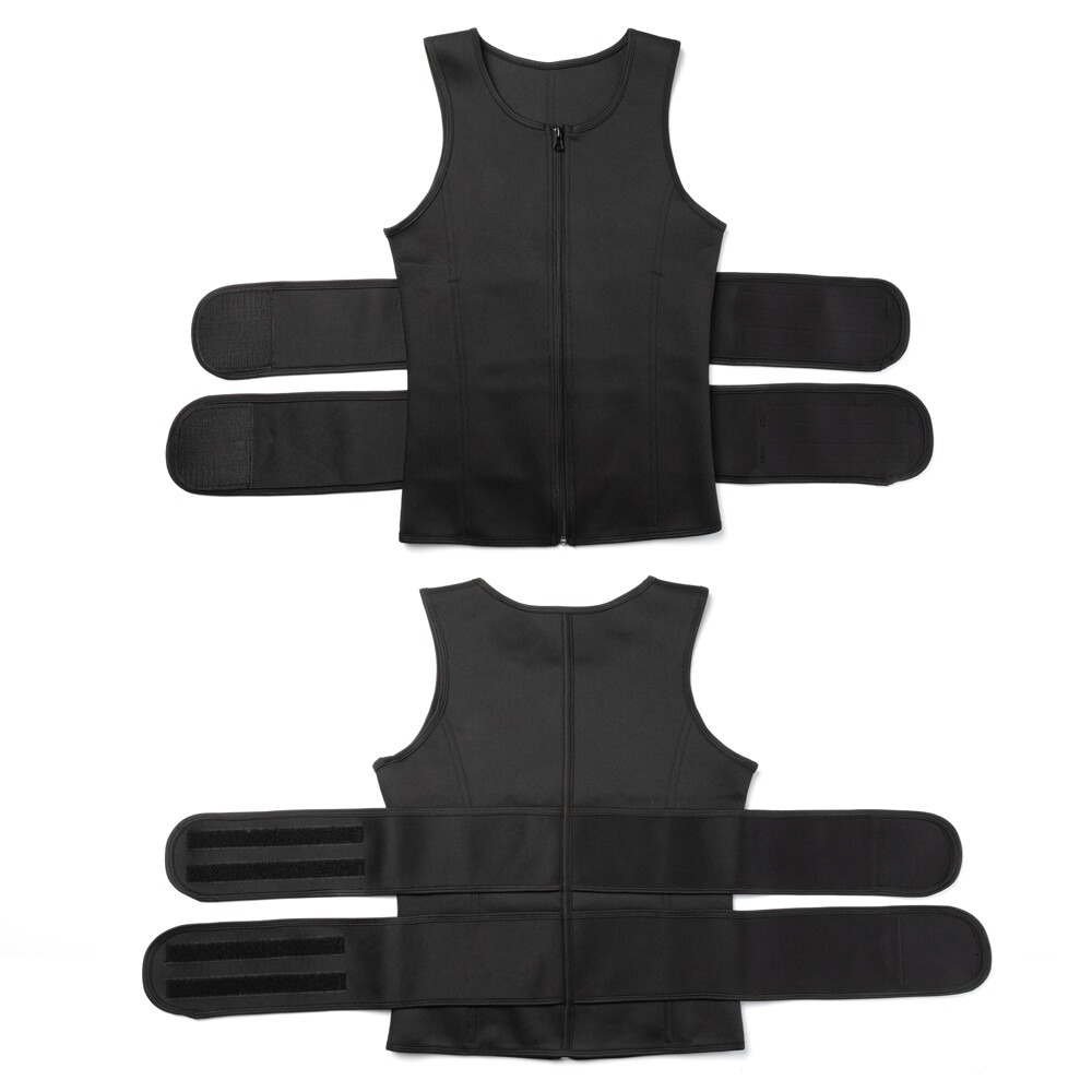 Men’s Neoprene Sauna Sweat Vest Body Shaper Shapewear Waist Trainer Loss Weight