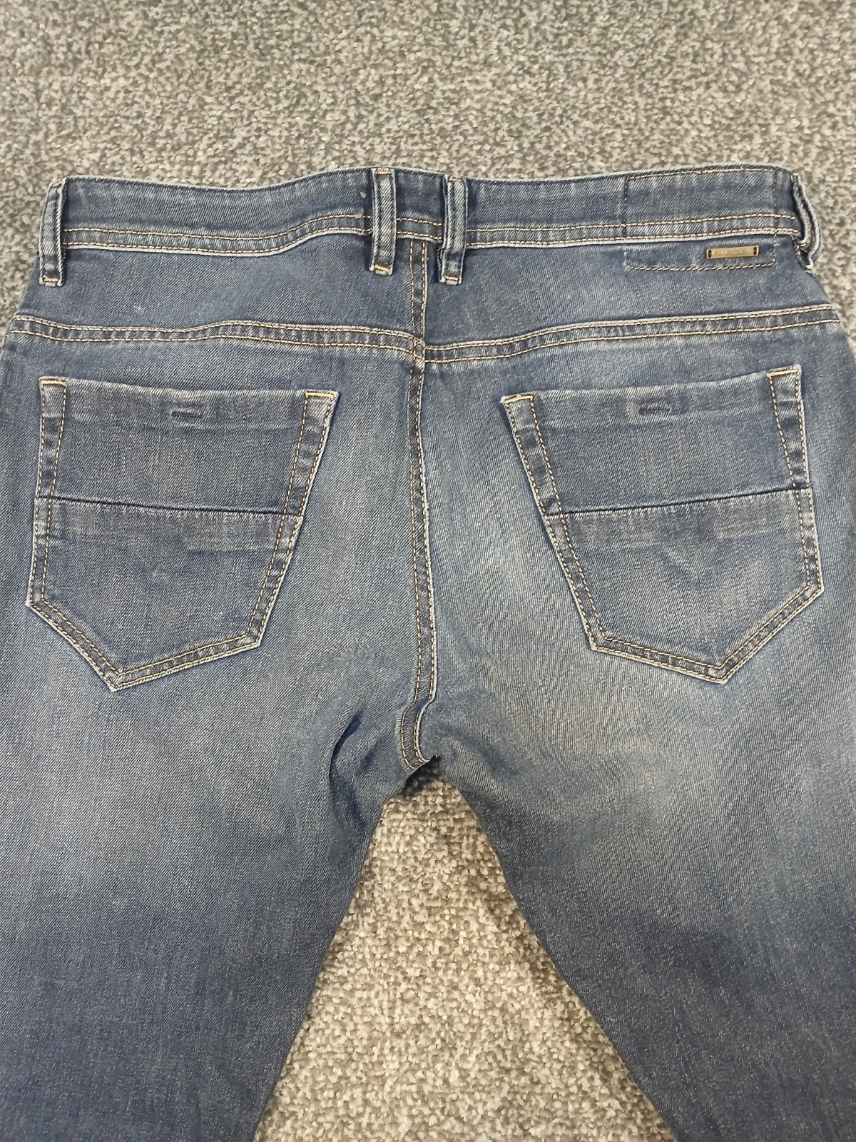 Diesel Industry Thommer Mens Jeans W34 L34 Blue Slim Skinny Stretch Denim