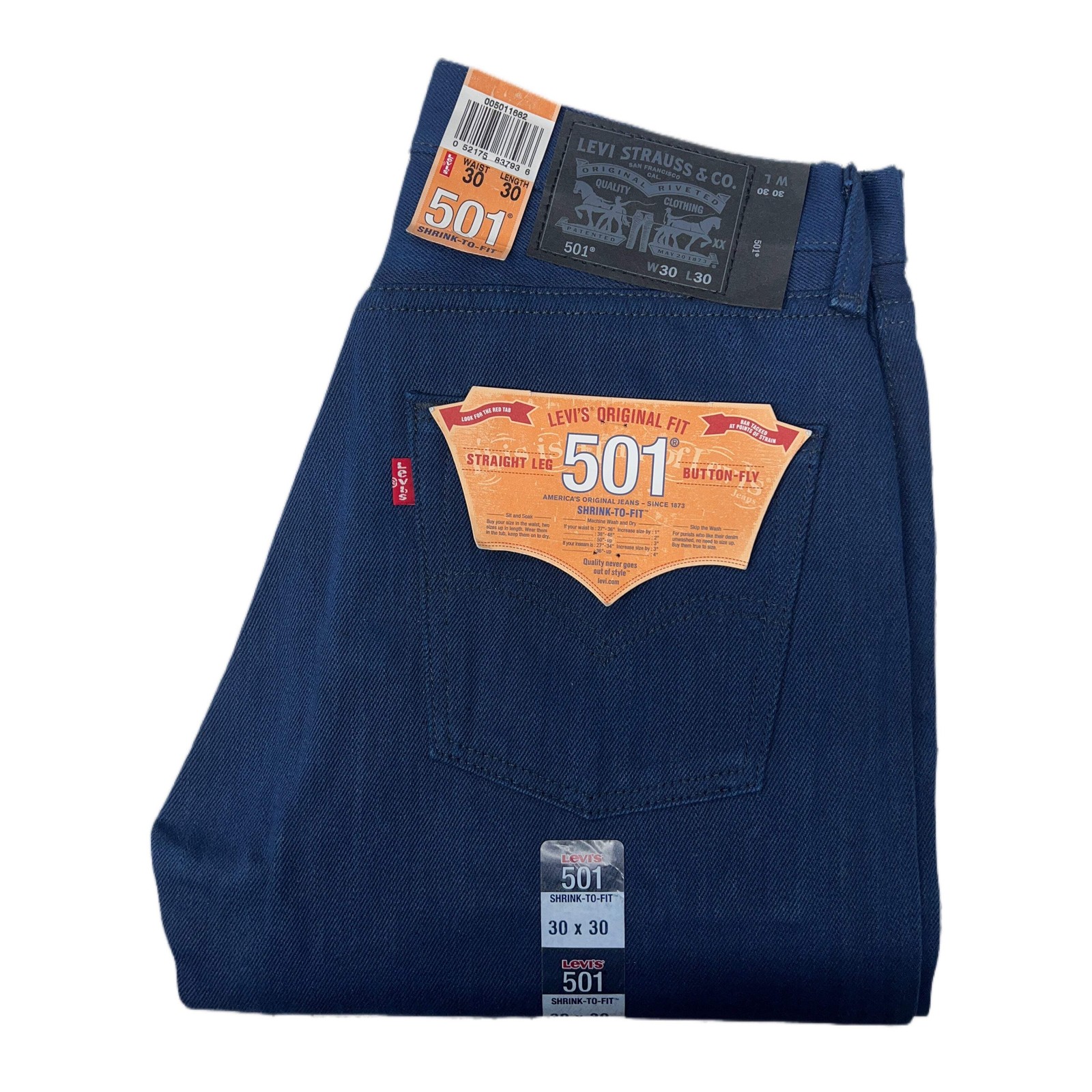 Levi’s 501 Shrink-to-Fit Jeans – Navy