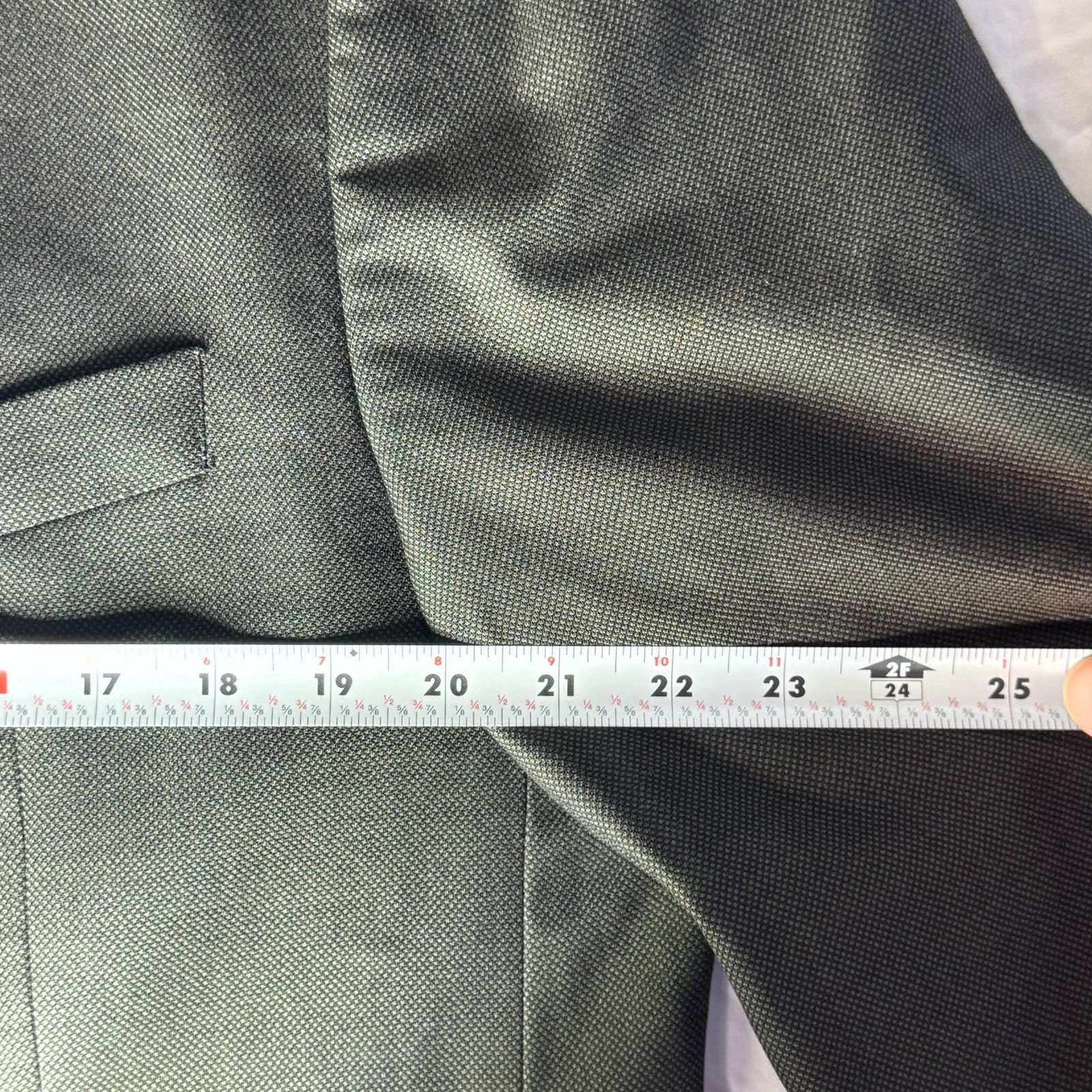 Lauren Ralph Lauren Grey Pure New Wool Two-Button Suit Set
