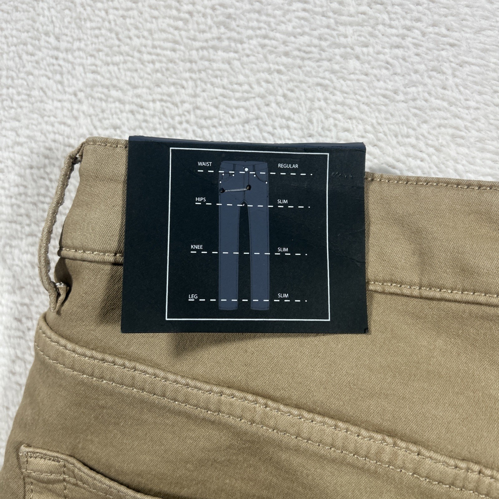 Vintage Genes Black Jeans Mens 32×30 Tan Slim Fit Denim NWT Fits (34×29)
