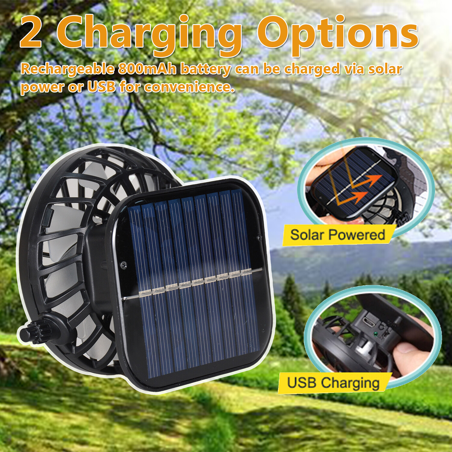 Solar Fan Hat Men Wide Brim Sun Fishing Outdoor Bucket Rechargeable With 2 Fan