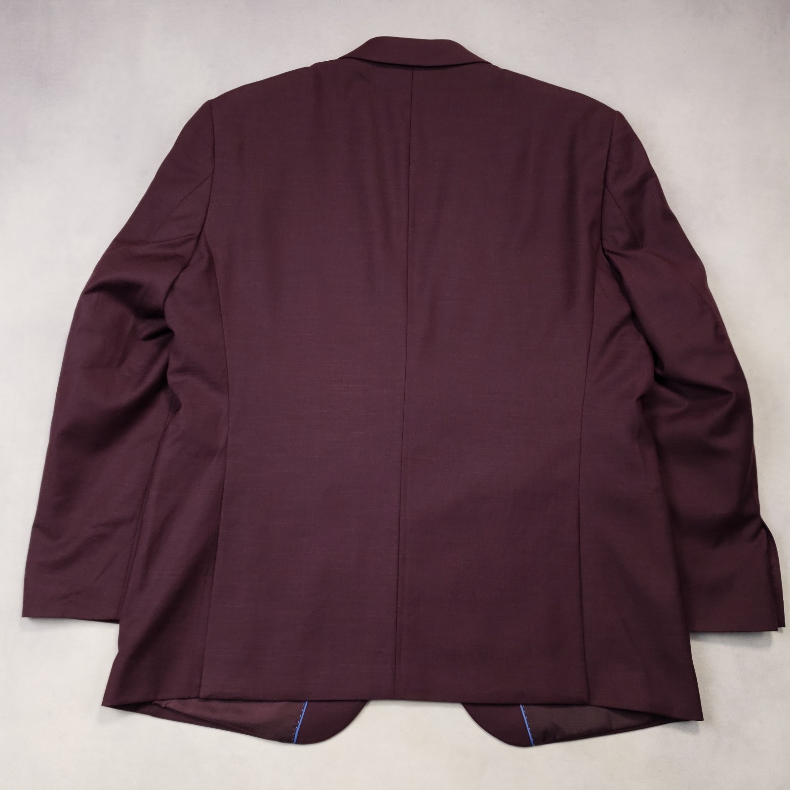 Lineage Sport Coat Men’s 46R Burgundy Two Button Double Vented Stretch Blazer