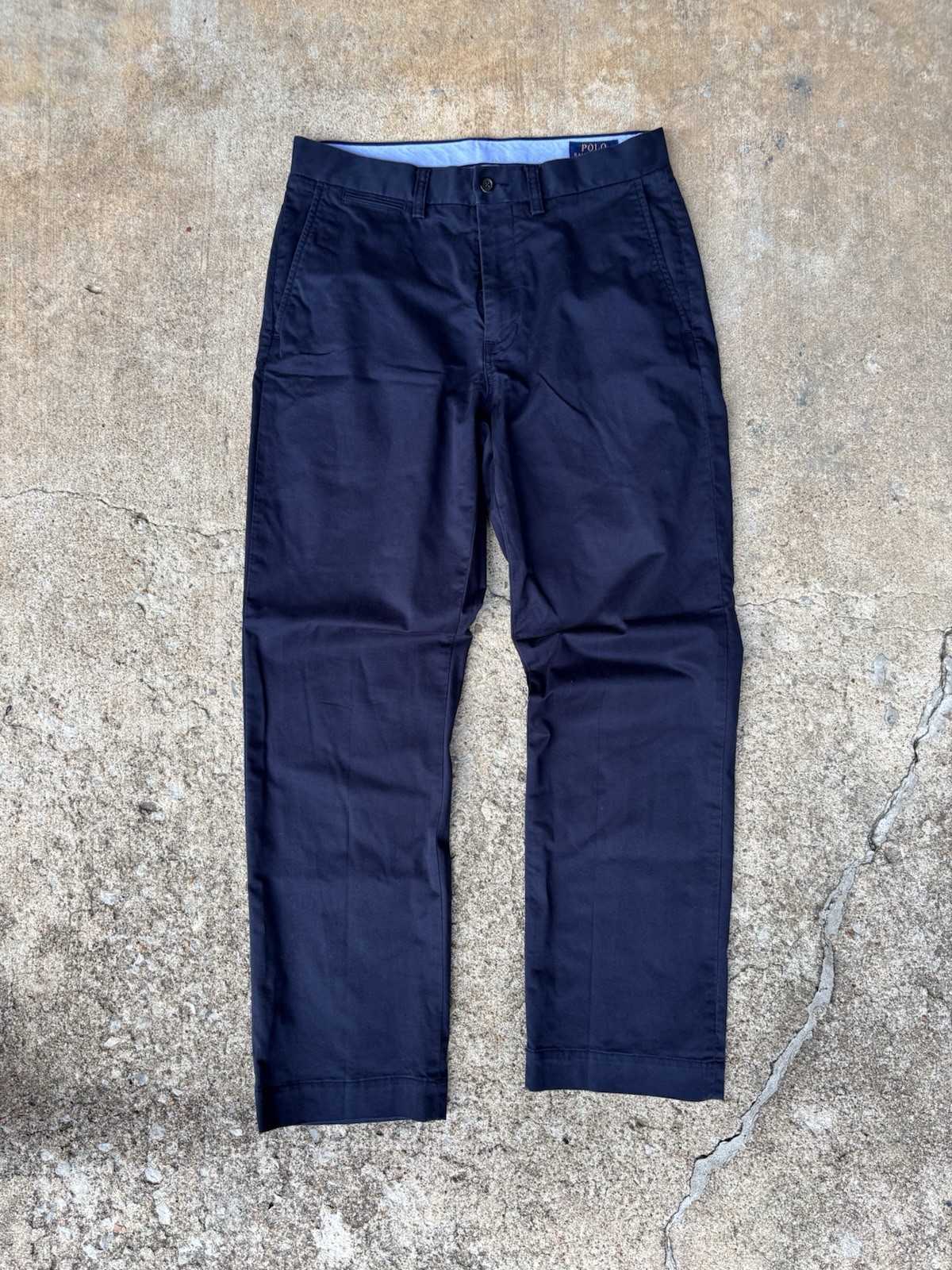 New Polo Ralph Lauren Men’s Stretch Classic Fit Pants – 30 x 30 – Aviator Navy