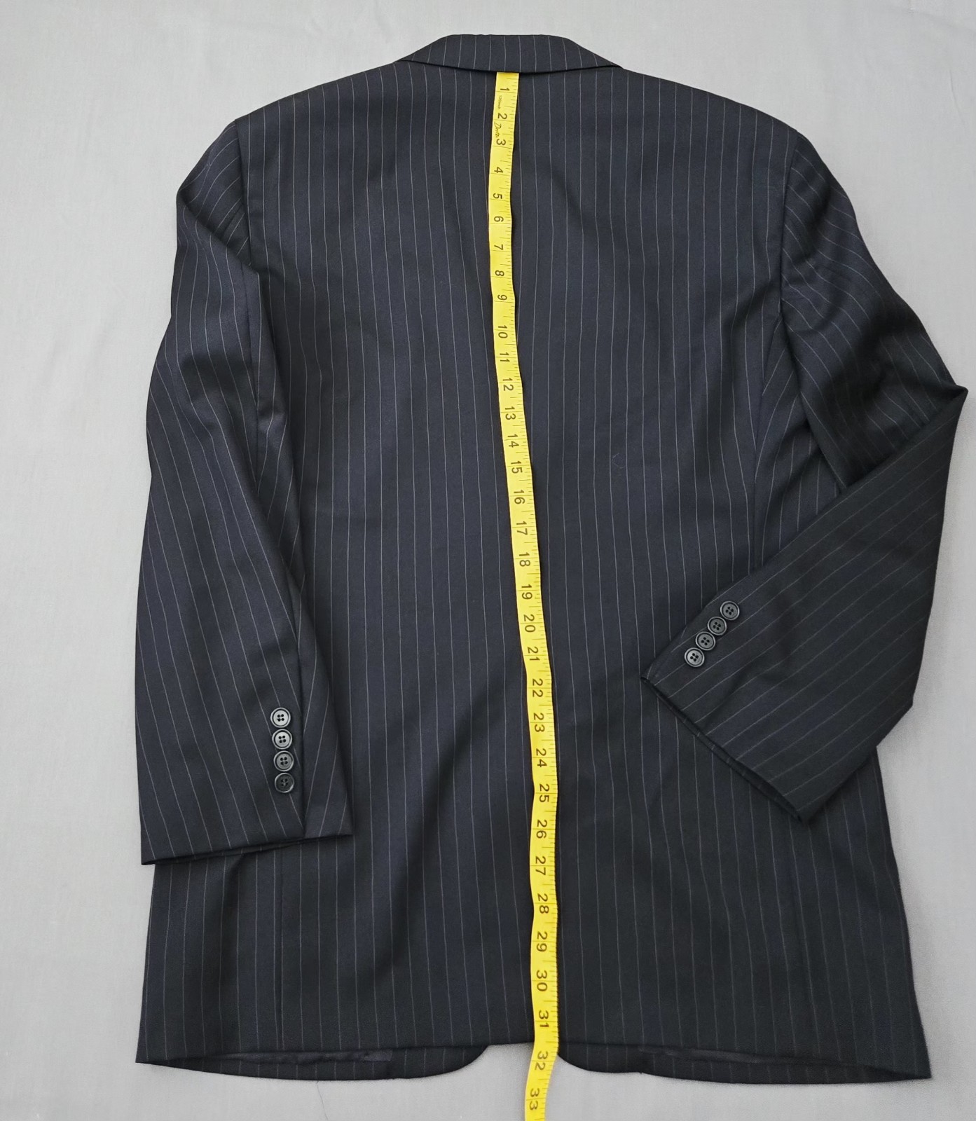 Mens 40R/33Wx32L Brooks Brothers 1818 Madison Midnight Blue Pinstripe Wool Suit