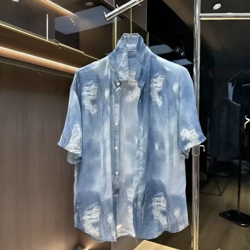New Summer Design of Shirt and Shorts Set, Lightweight, Breathable, And Relaxed