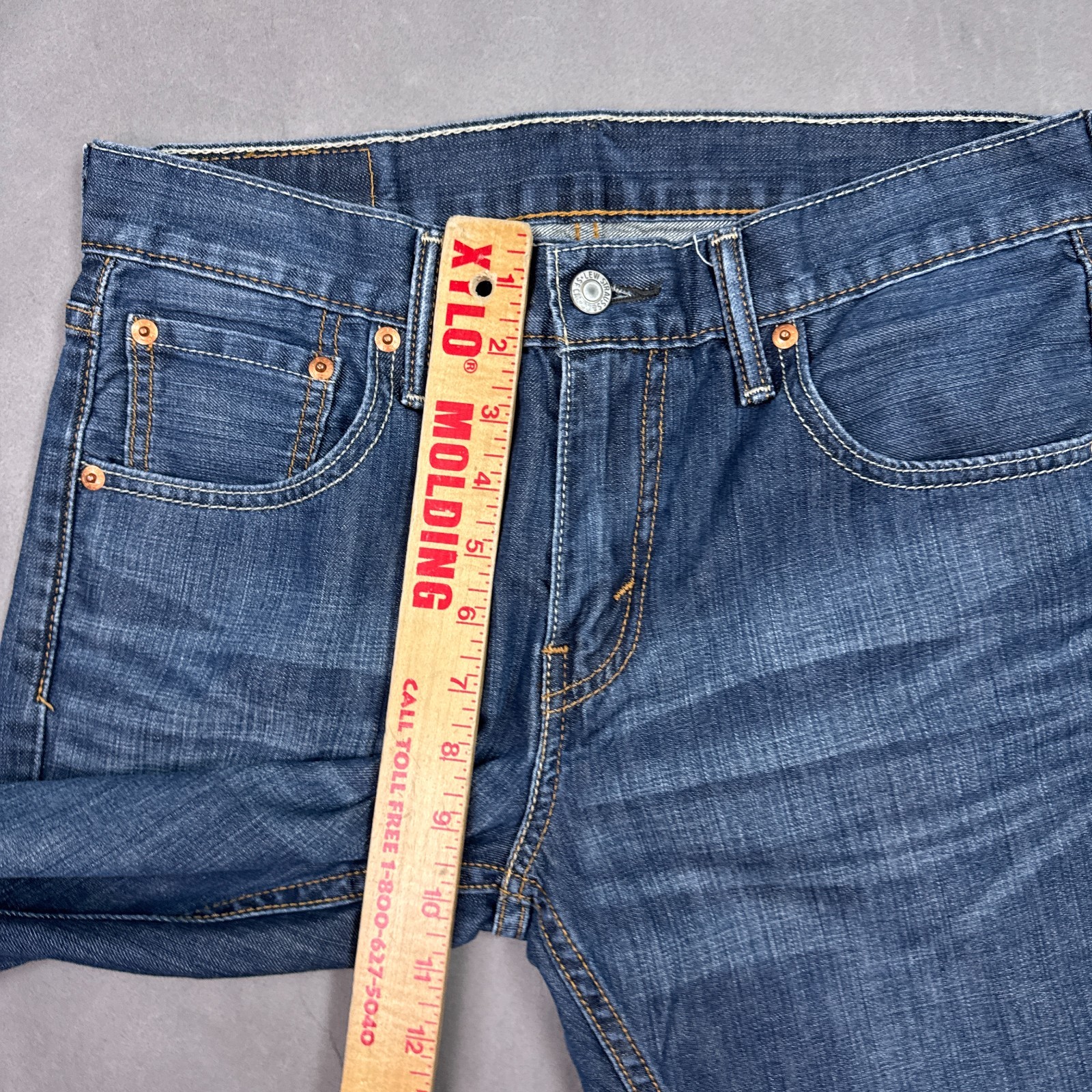 Levis Jeans Mens 30×27 Blue 527 Bootcut Denim Pants Western Faded (Tag30x30)