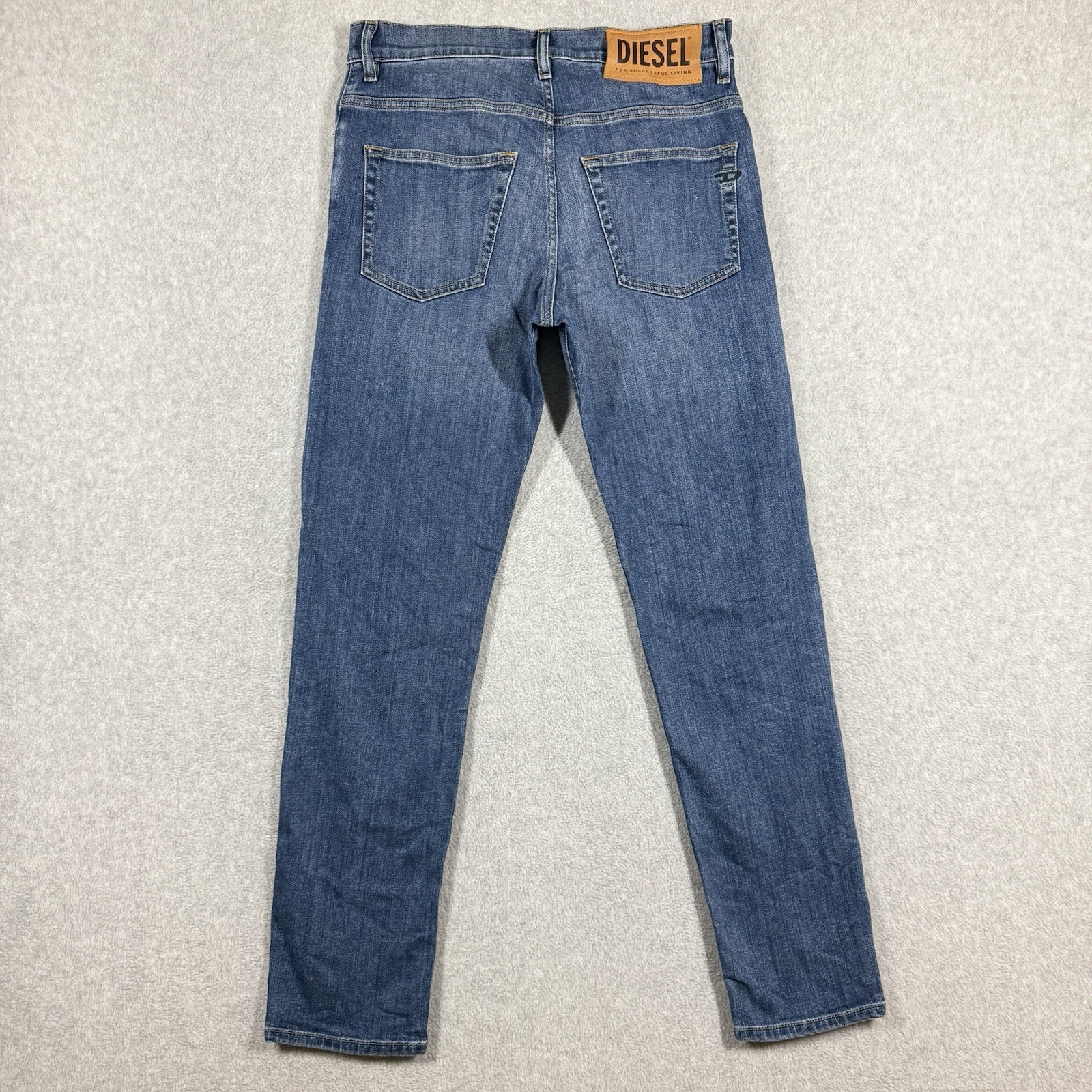 Diesel D-Fining Jeans Men 29×30 Blue Regular Tapered Stretch Medium Wash 09A80