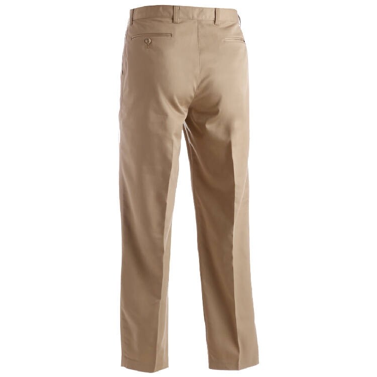 Mens dress pants Khaki 30 32 34 36 38 40 42 50 52 60 Edwards 2534 flex waist NEW